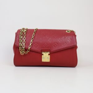 Louis Vuitton Red Monogram Empreinte ST Germain PM Bag