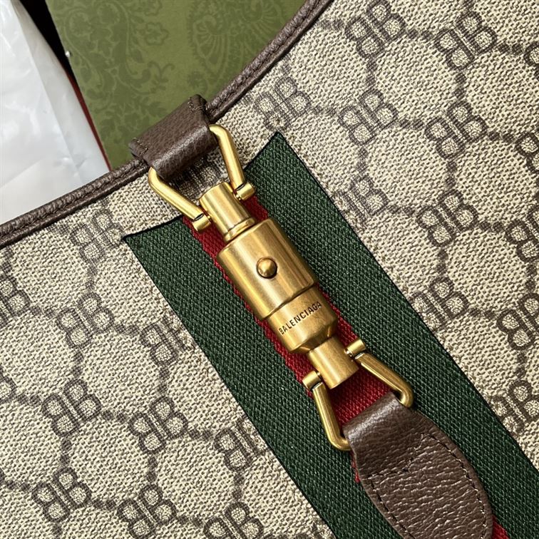 Jackie 1961 small shoulder bag Beige/ebony canvas - GB117 - Image 5