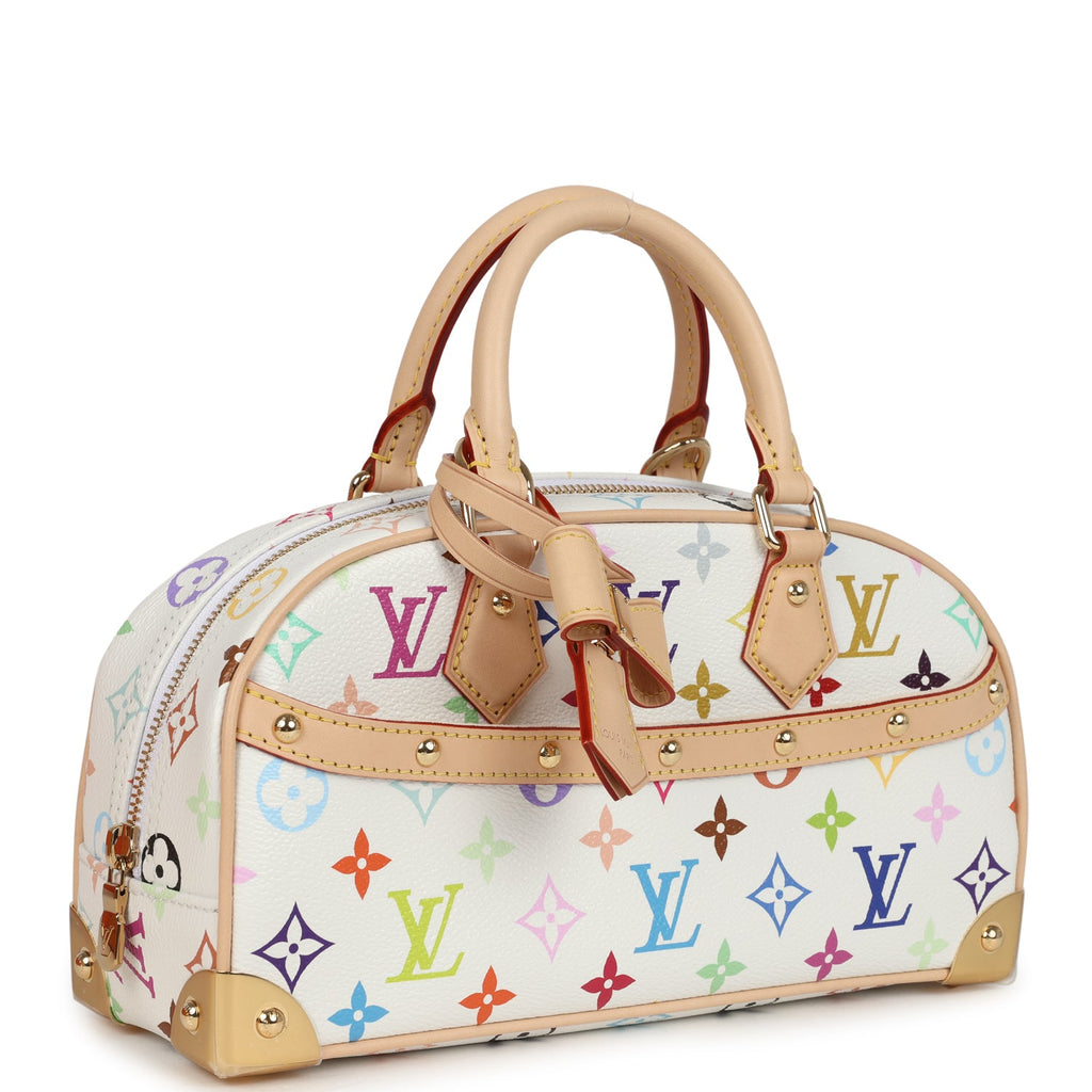 Louis Vuitton X Takashi Murakami East West White Multicolor Monogram Gold Hardware - Image 3