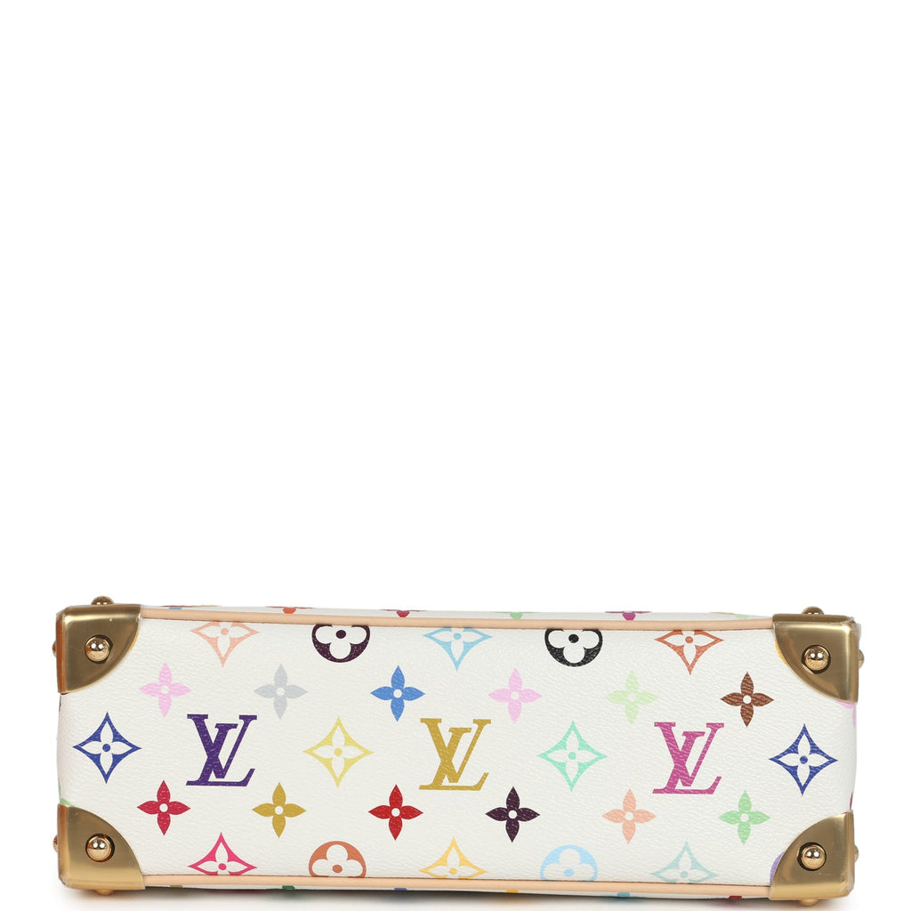 Louis Vuitton X Takashi Murakami East West White Multicolor Monogram Gold Hardware - Image 8