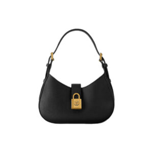 Low Key Shoulder Bag Black Grained Calfskin - Repbags.ru