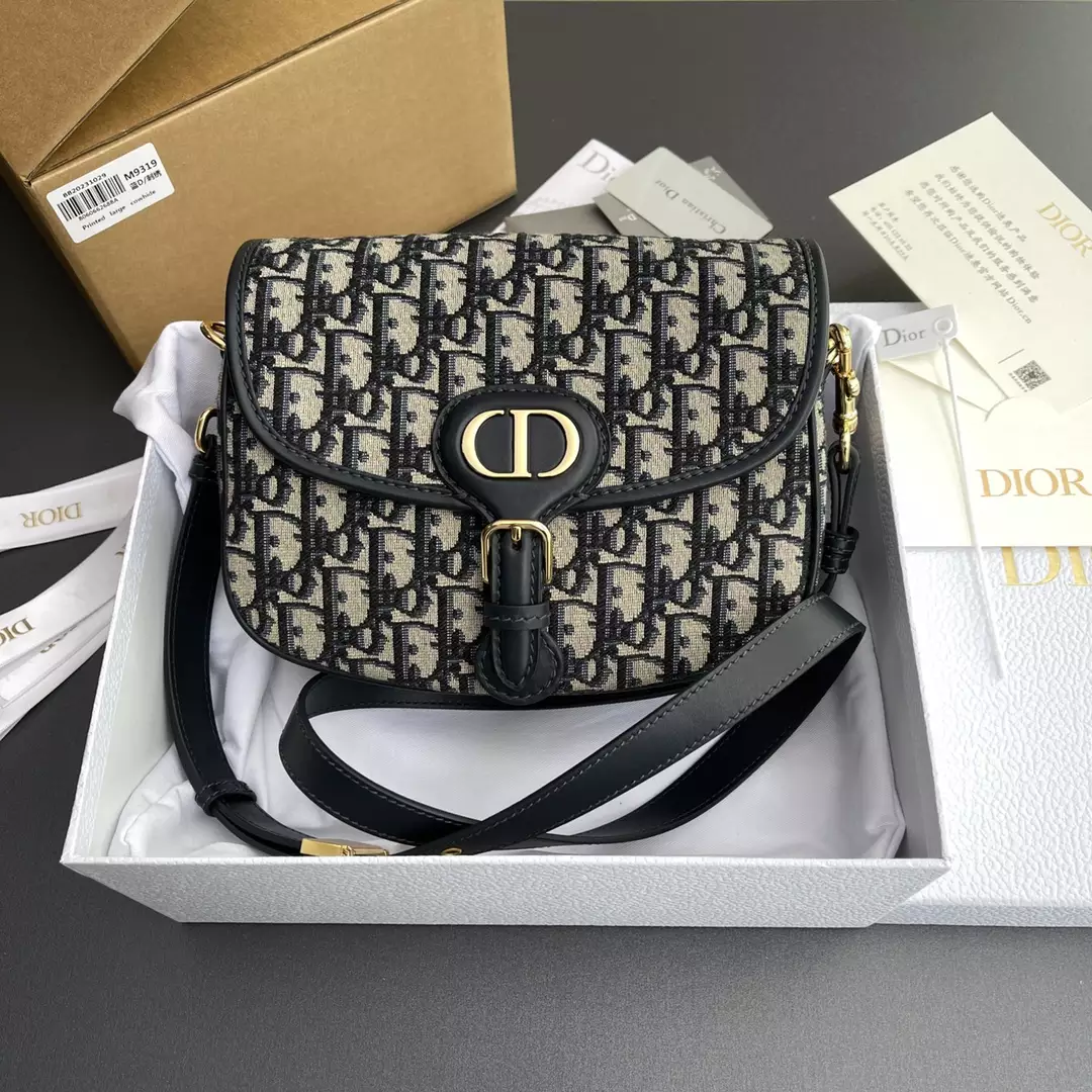 Medium Dior Bobby Bag Blue Dior Oblique Jacquard - Repbags.ru - Image 10