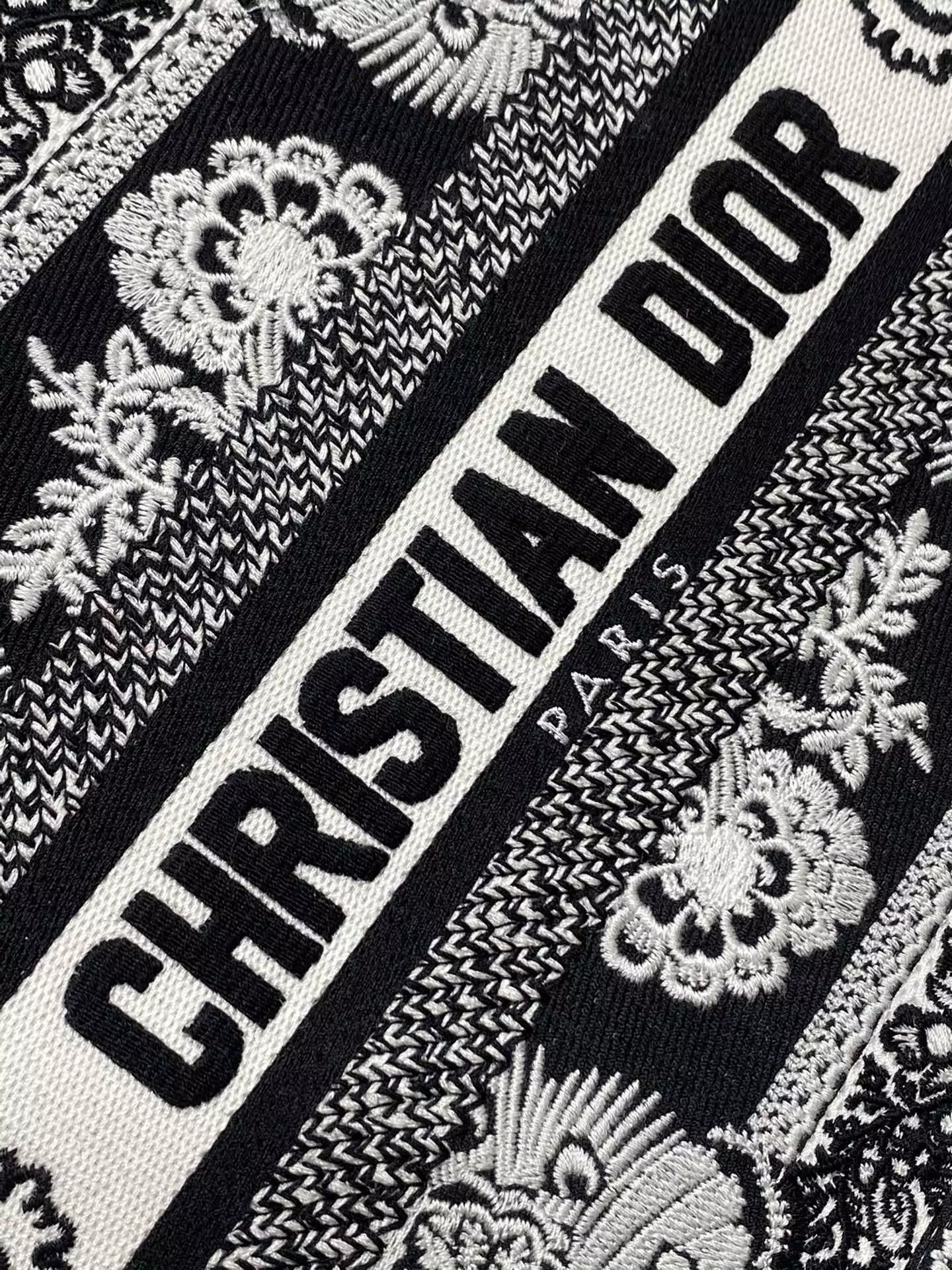 Medium Dior Book Tote Black and White - Repbags.ru - Image 8