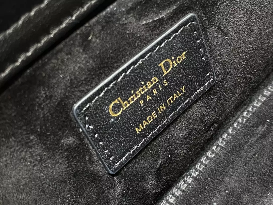 Medium Lady D-Joy Bag Black Cannage Lambskin - Repbags.ru - Image 10