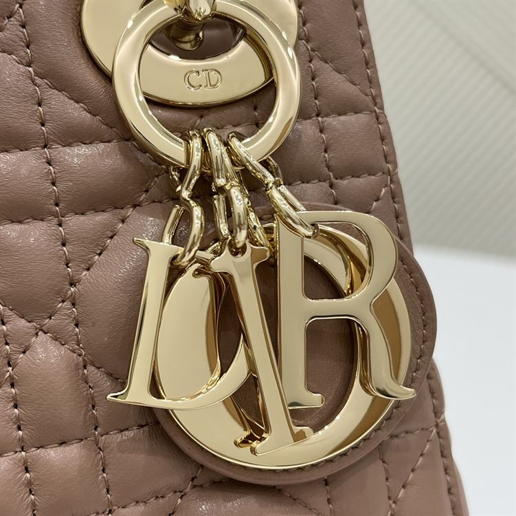 Mini Lady Dior Bag Heritage Pink - Image 8