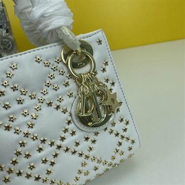 Mini Lady Dior Bag Latte Lucky Star Cannage Lambskin - DB035 - Image 8