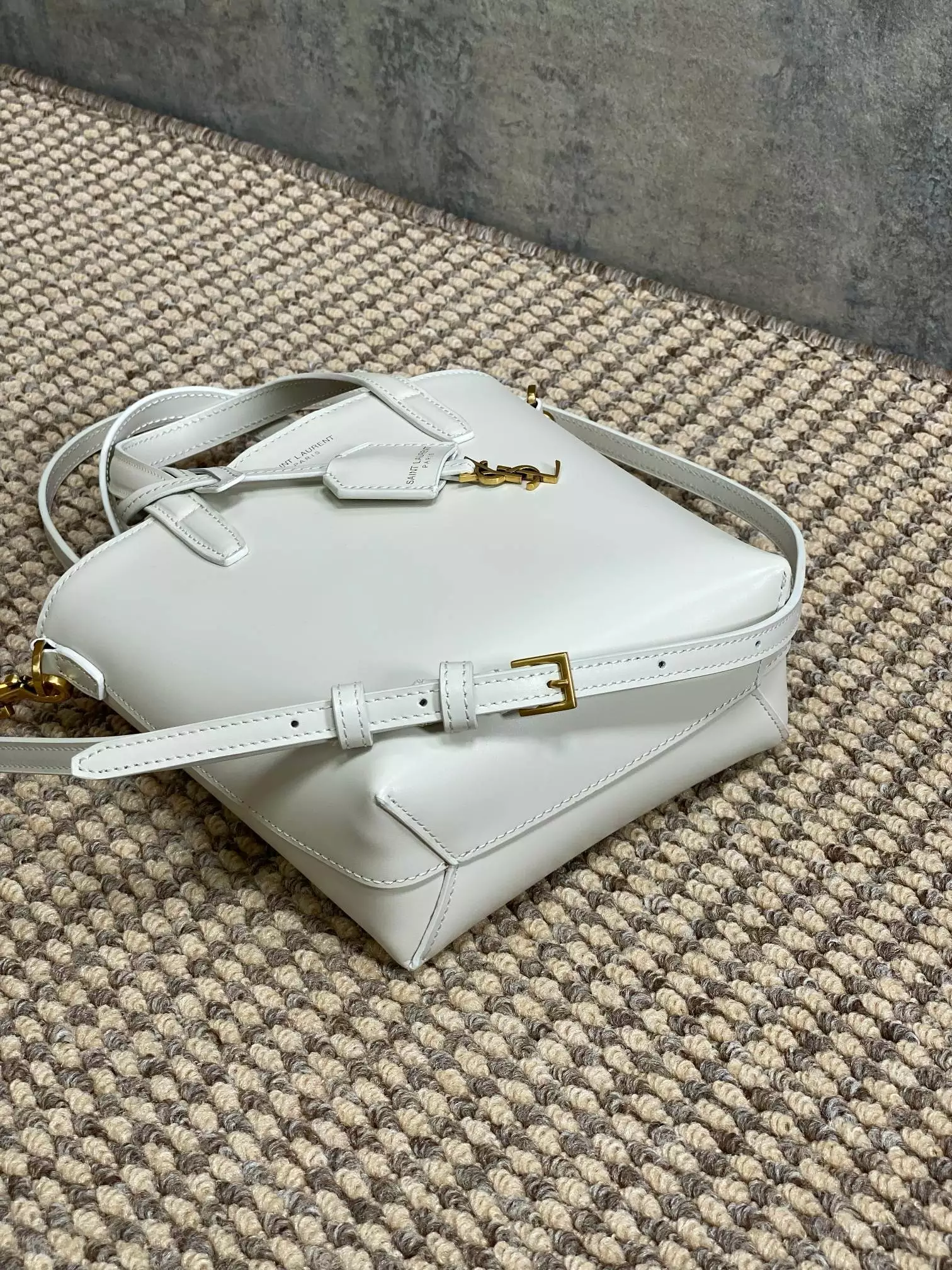 Mini Toy Shopping Saint Laurent in Box Leather - Repbags.ru - Image 6