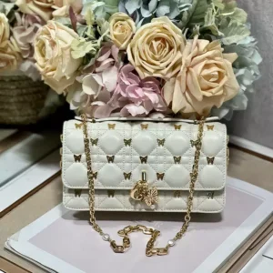 My Dior Mini Bag White Cannage Lambskin - Repbags.ru