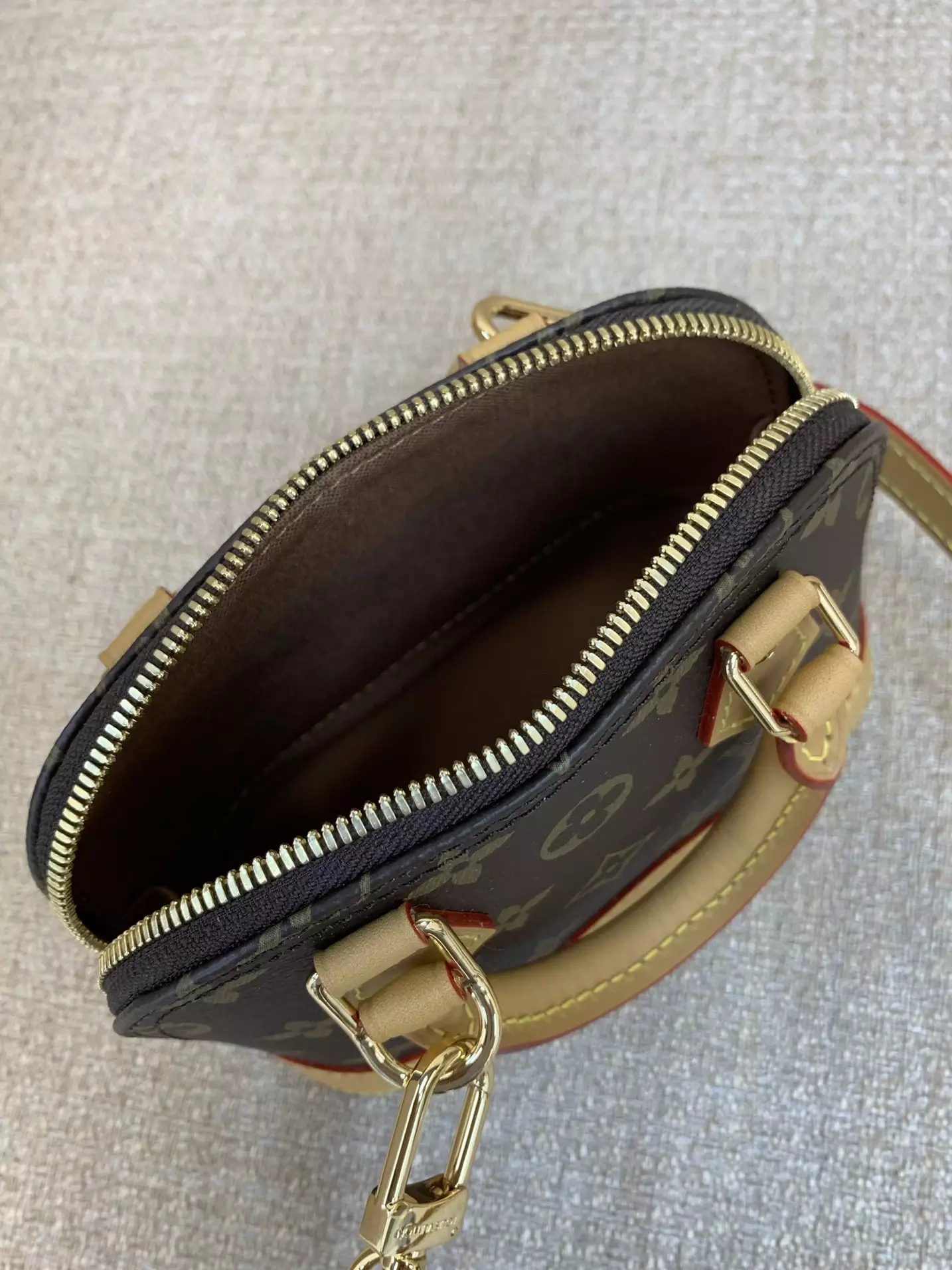 Nano Alma Monogram Canvas Natural Leather Trim - Repbags.ru - Image 9