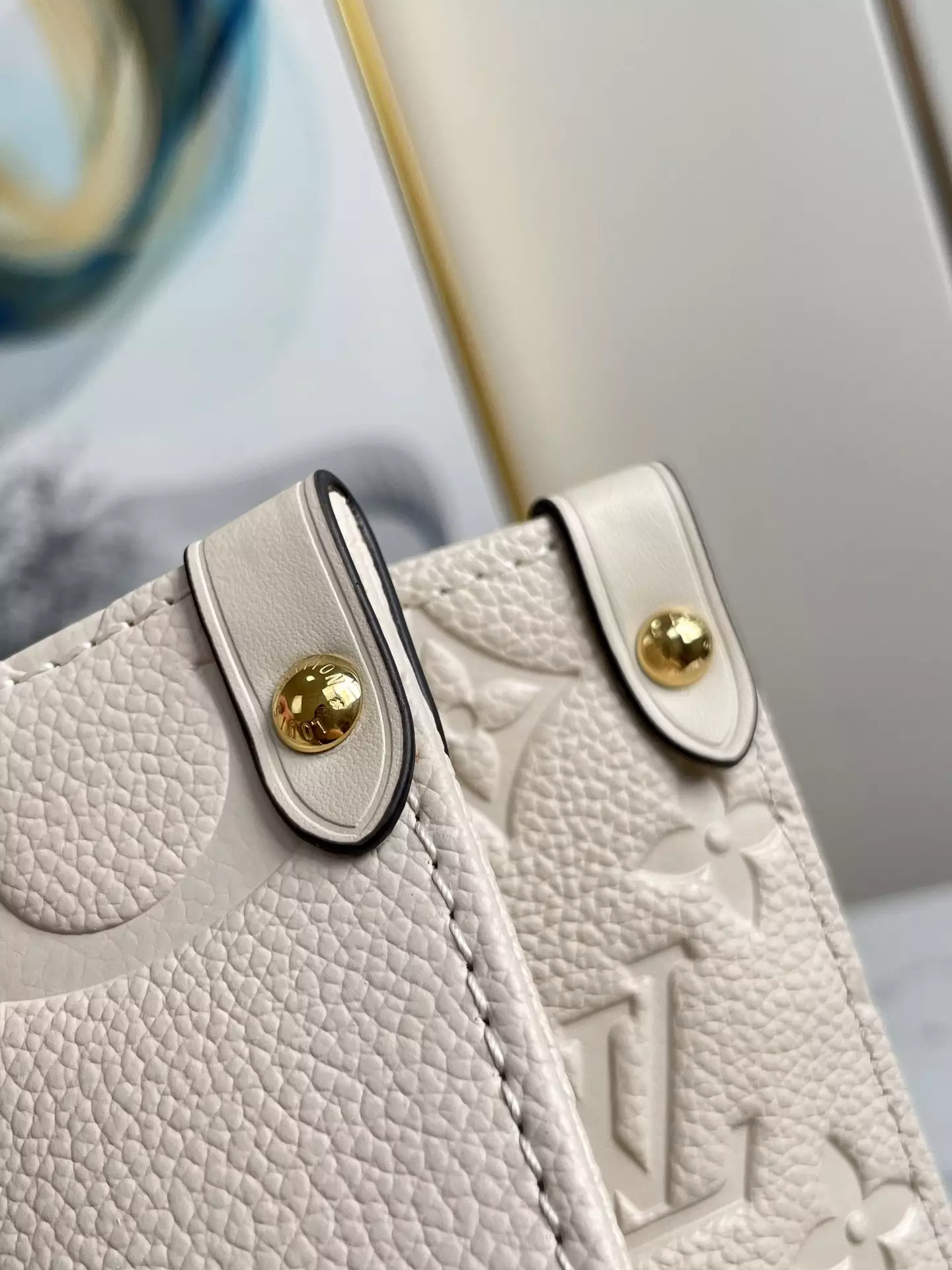 OnTheGo MM Monogram Empreinte Cream Leather - Repbags.ru - Image 7