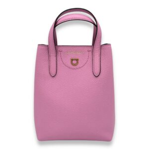 Others Mini Pink Top Handle Bag in Calfskin, Gold hardware