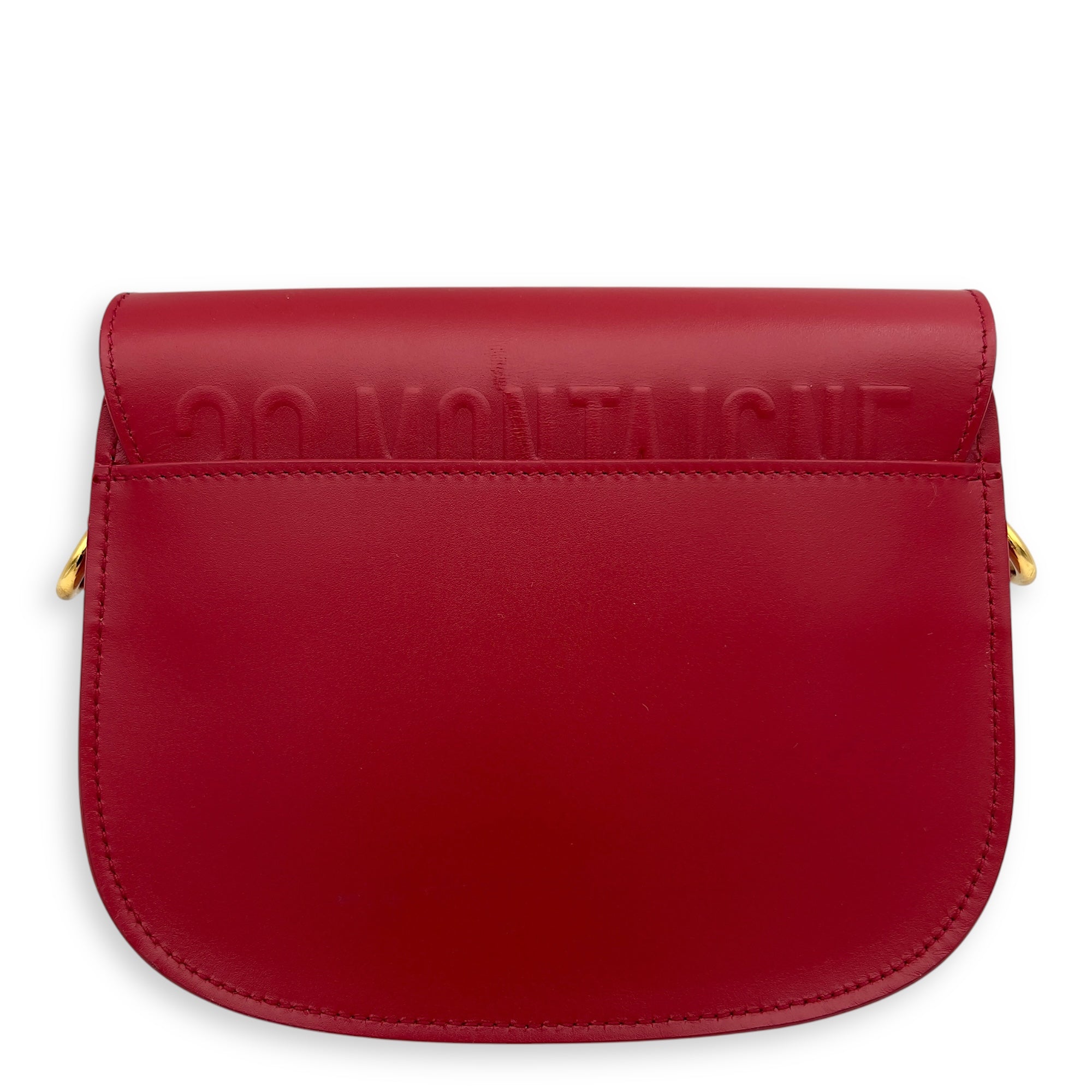 Bobby Small Red Shoulder Bag in Calfskin, Gold hardware - Image 3