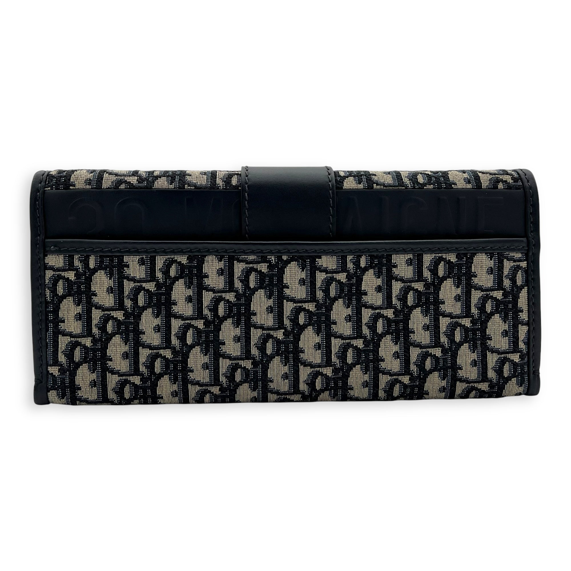 Montaigne Crossbody Bag Medium Blue in Canvas, Gold hardware - Image 3