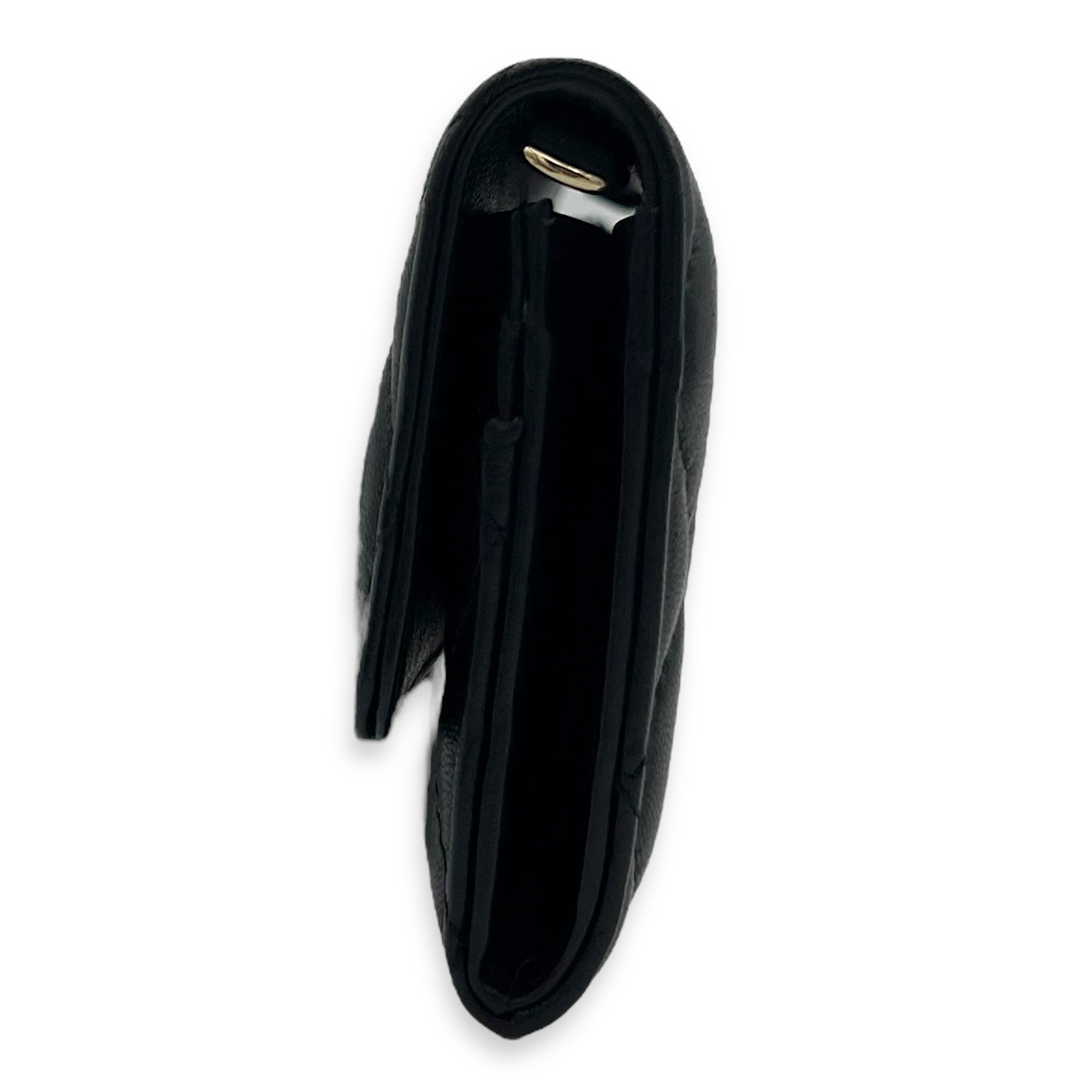 CC Wallet On Chain Black in Lambskin, Gold hardware - Image 4