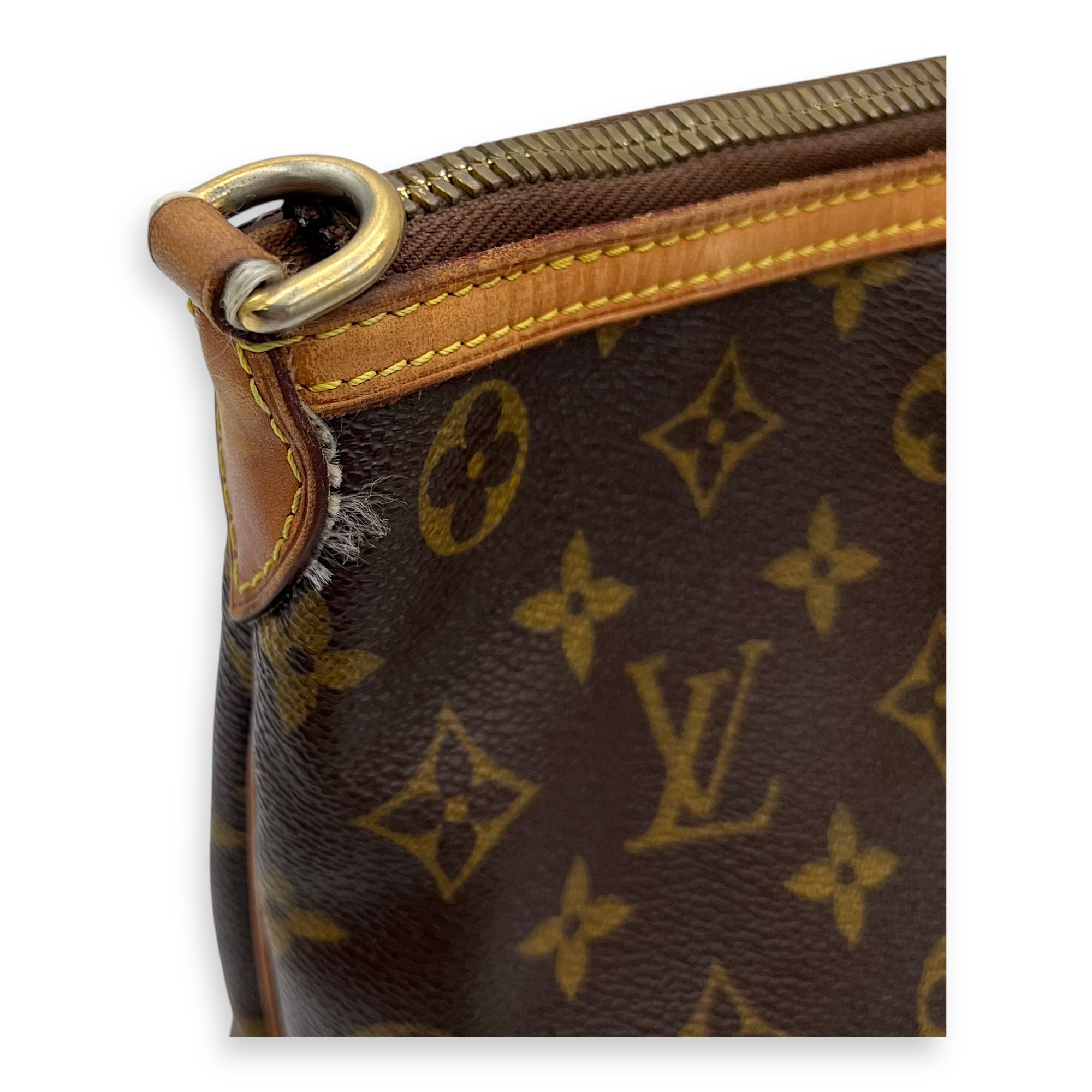 Palermo Top Handle Bag Brown in Monogram Coated Canvas, Gold hardware - Image 14