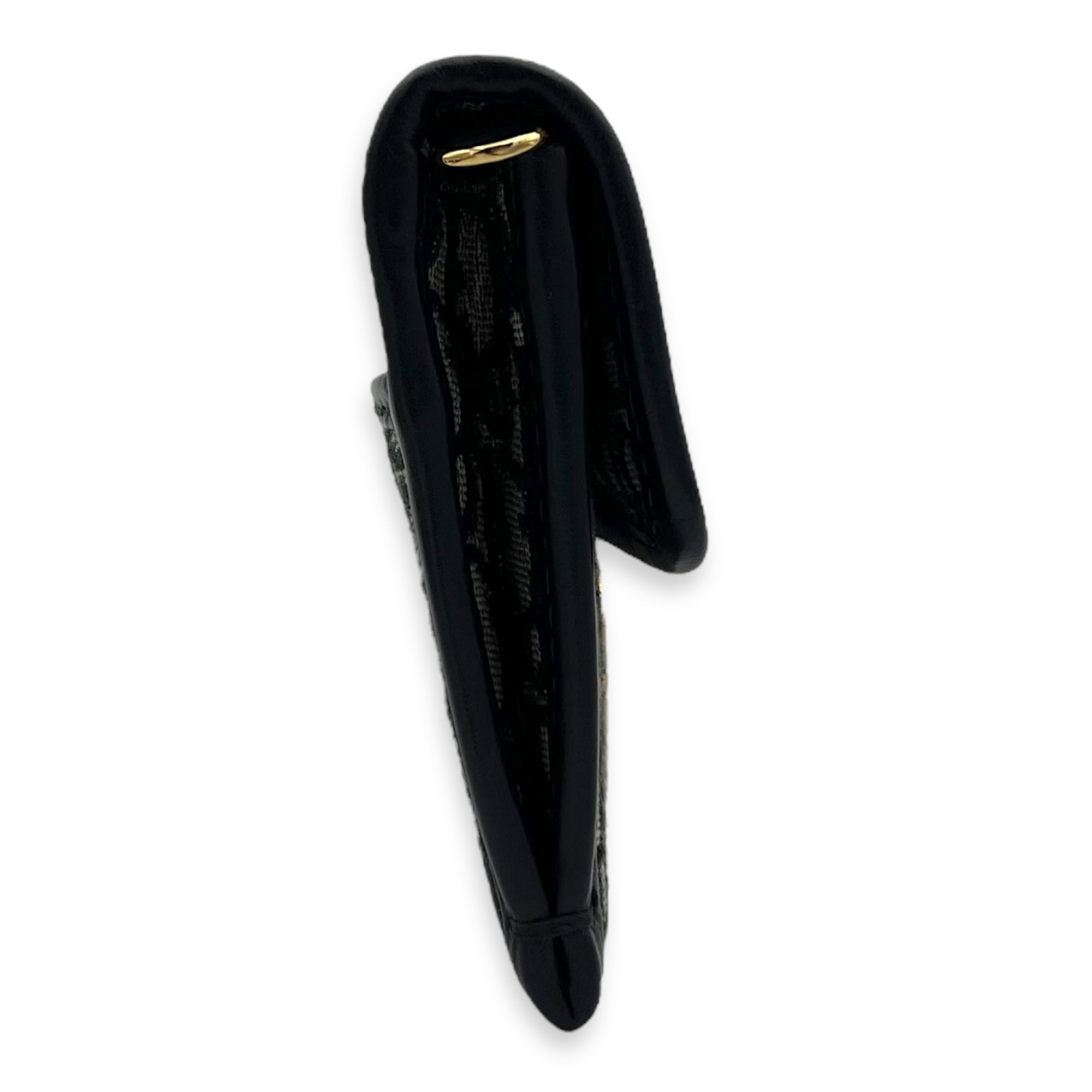 Montaigne Crossbody Bag Medium Blue in Canvas, Gold hardware - Image 5