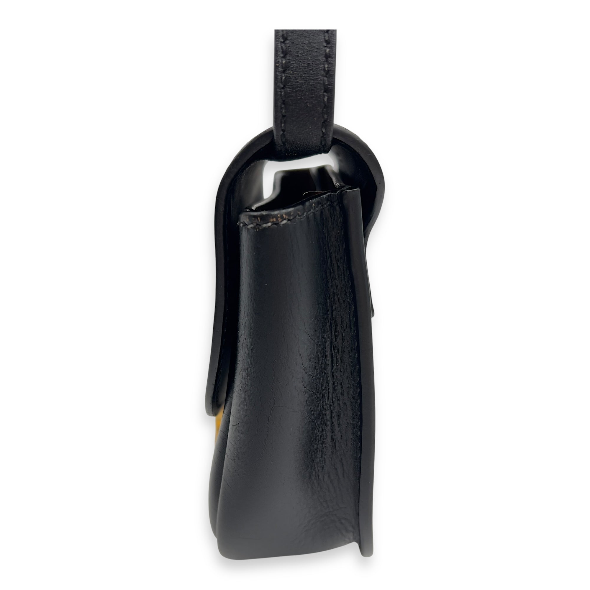 Kaia Crossbody Bag Black in Calfskin, Gold hardware - Image 5