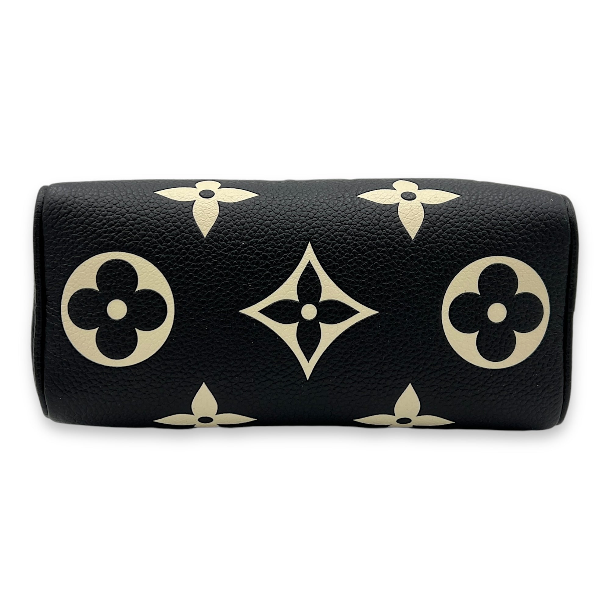 Speedy Bandouliere Nano Black Top Handle Bag in Monogram Empreinte Leather, Gold hardware - Image 6