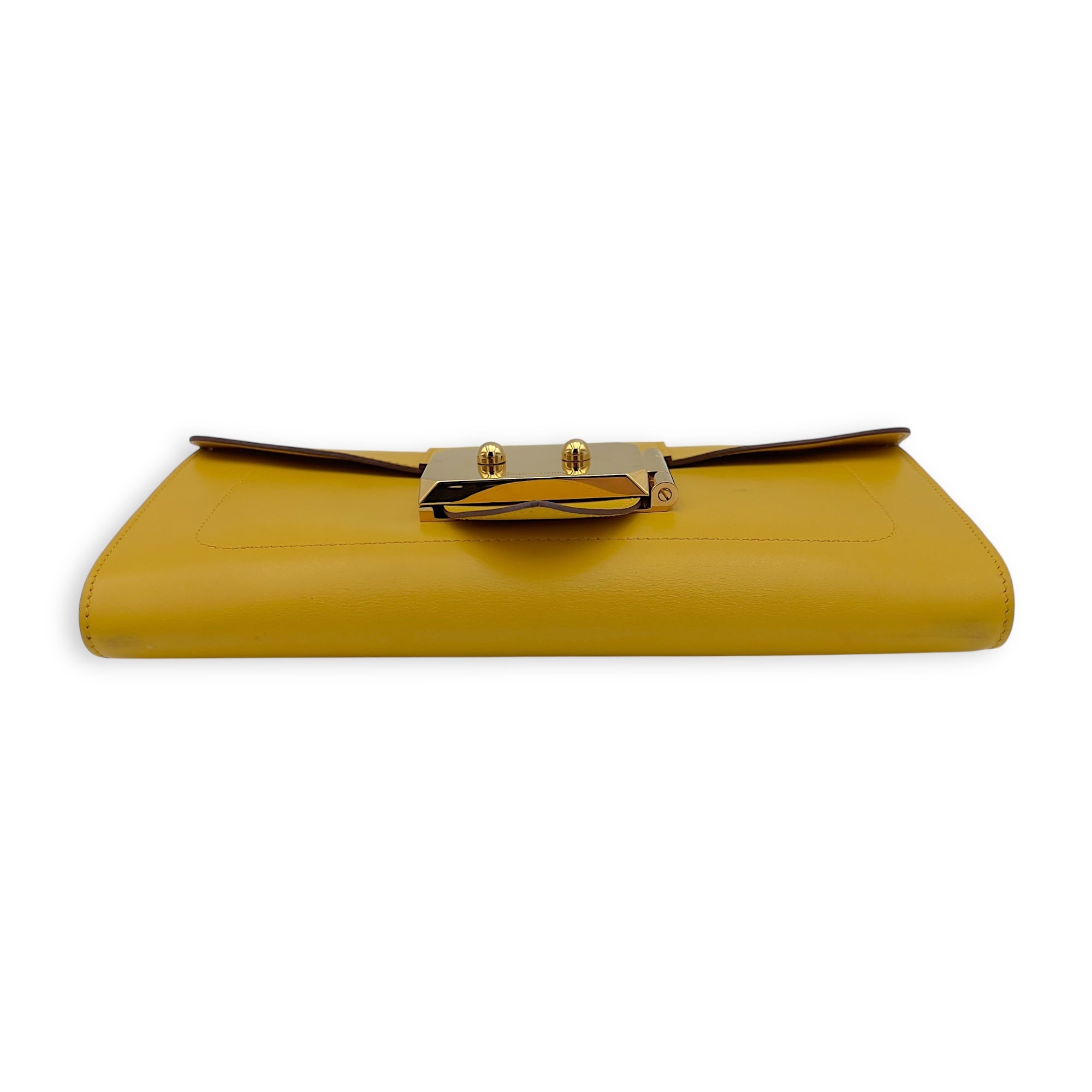 Goodlock Soleil Clutch in Swift, Gold hardware - Image 4