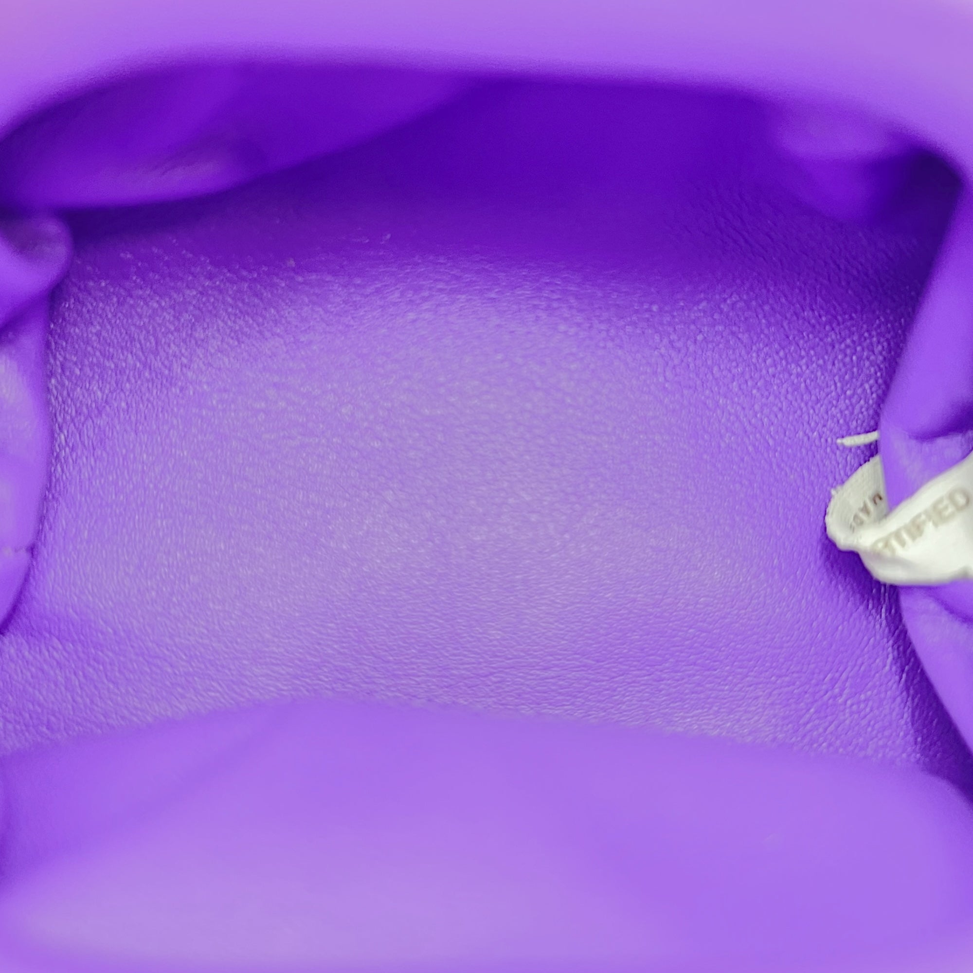 The Pouch Mini Purple Coin Purse in Lambskin, Gold hardware - Image 7