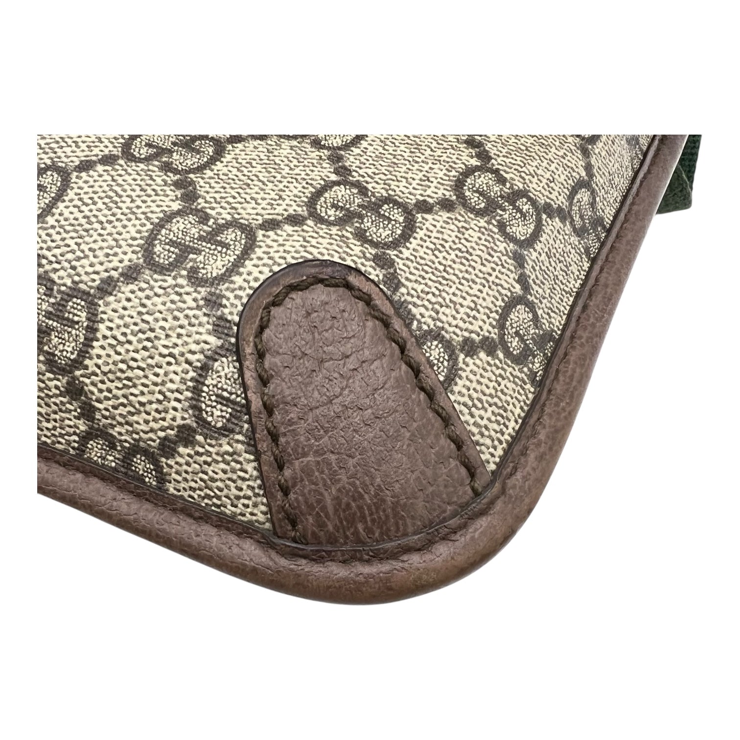 Ophidia Belt Bag Grey in Coated Canvas, Gold hardware - Image 8