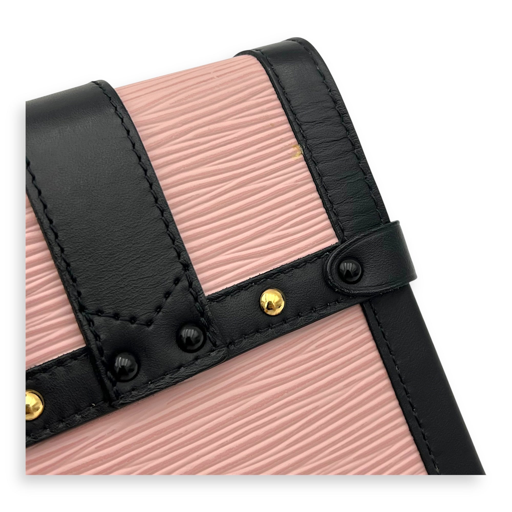 Trunk Crossbody Bag Ballerina in Epi Leather, Gold hardware - Image 8