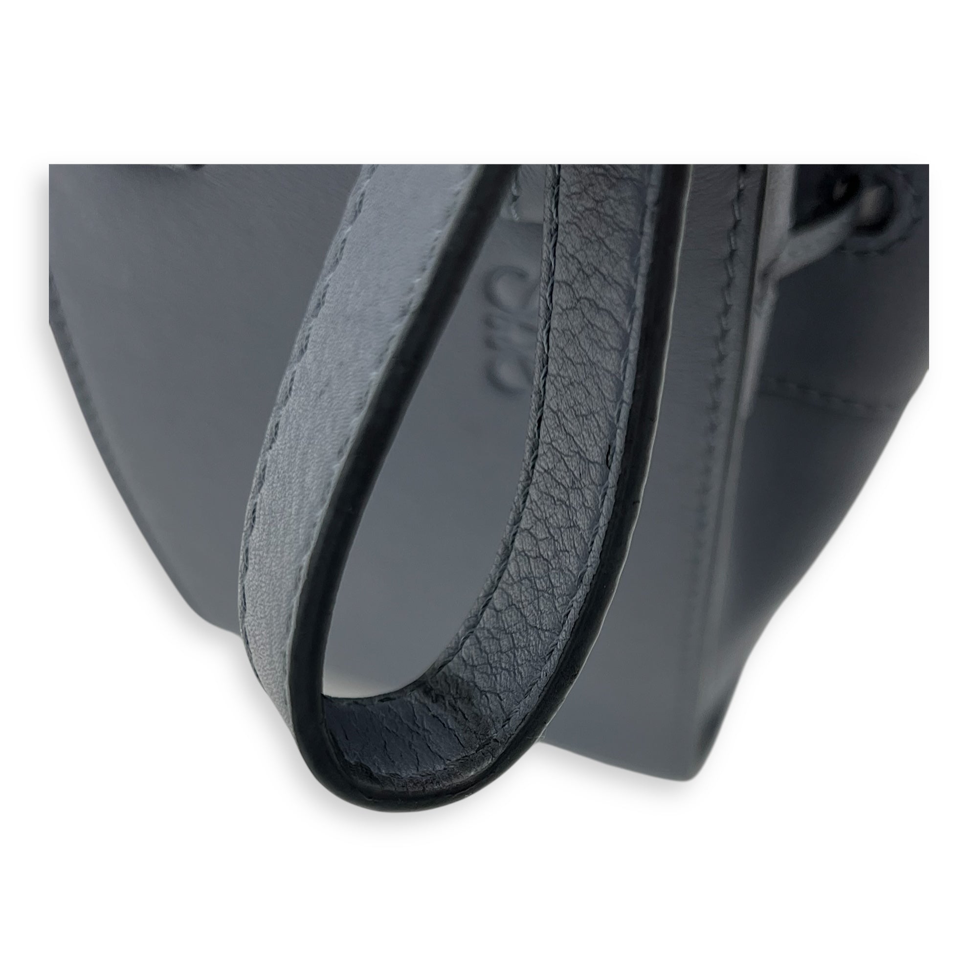 Hammock Mini Blue Shoulder Bag in Calfskin, Silver hardware - Image 12