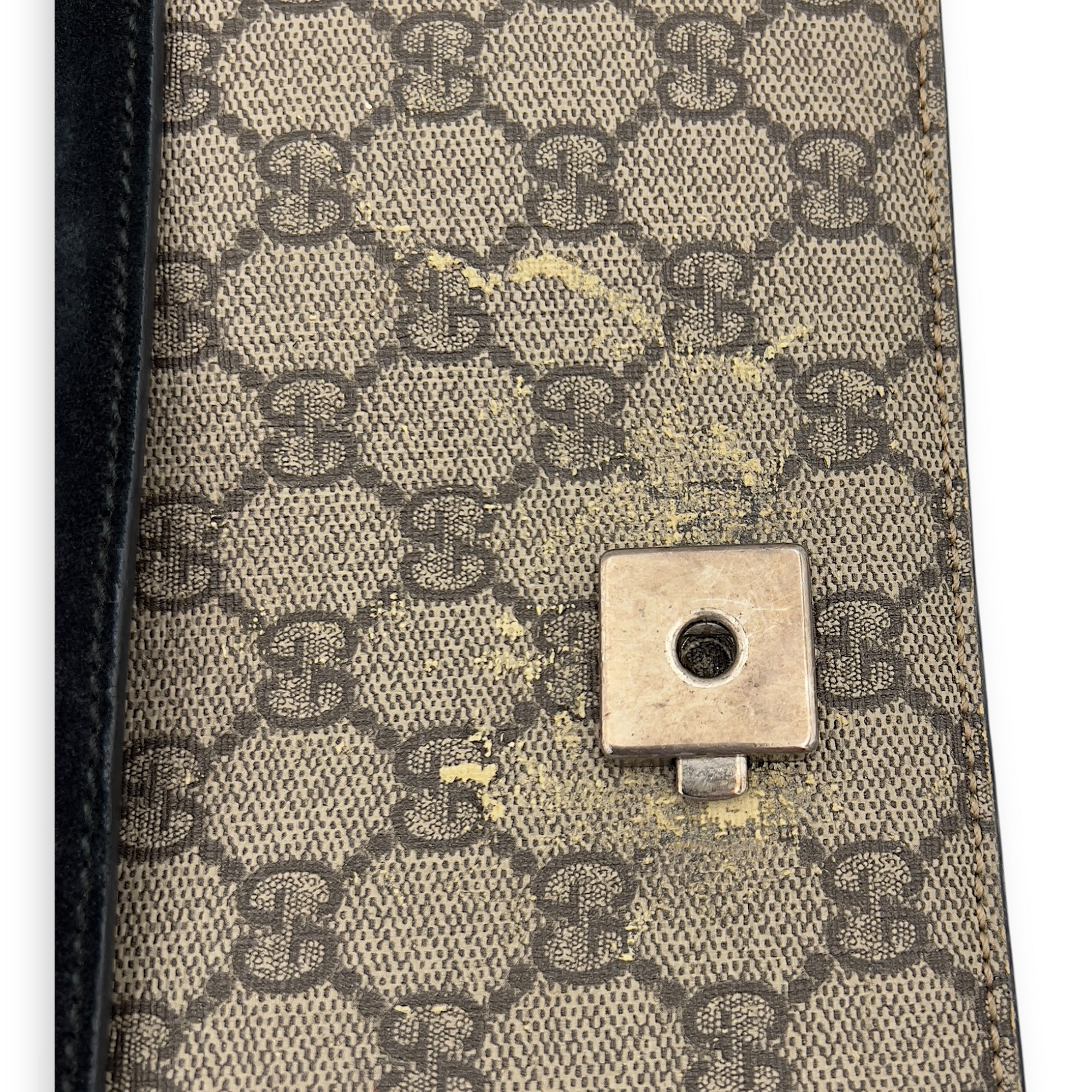 Dionysus Shoulder Bag Beige in Suede Leather, Silver hardware - Image 11