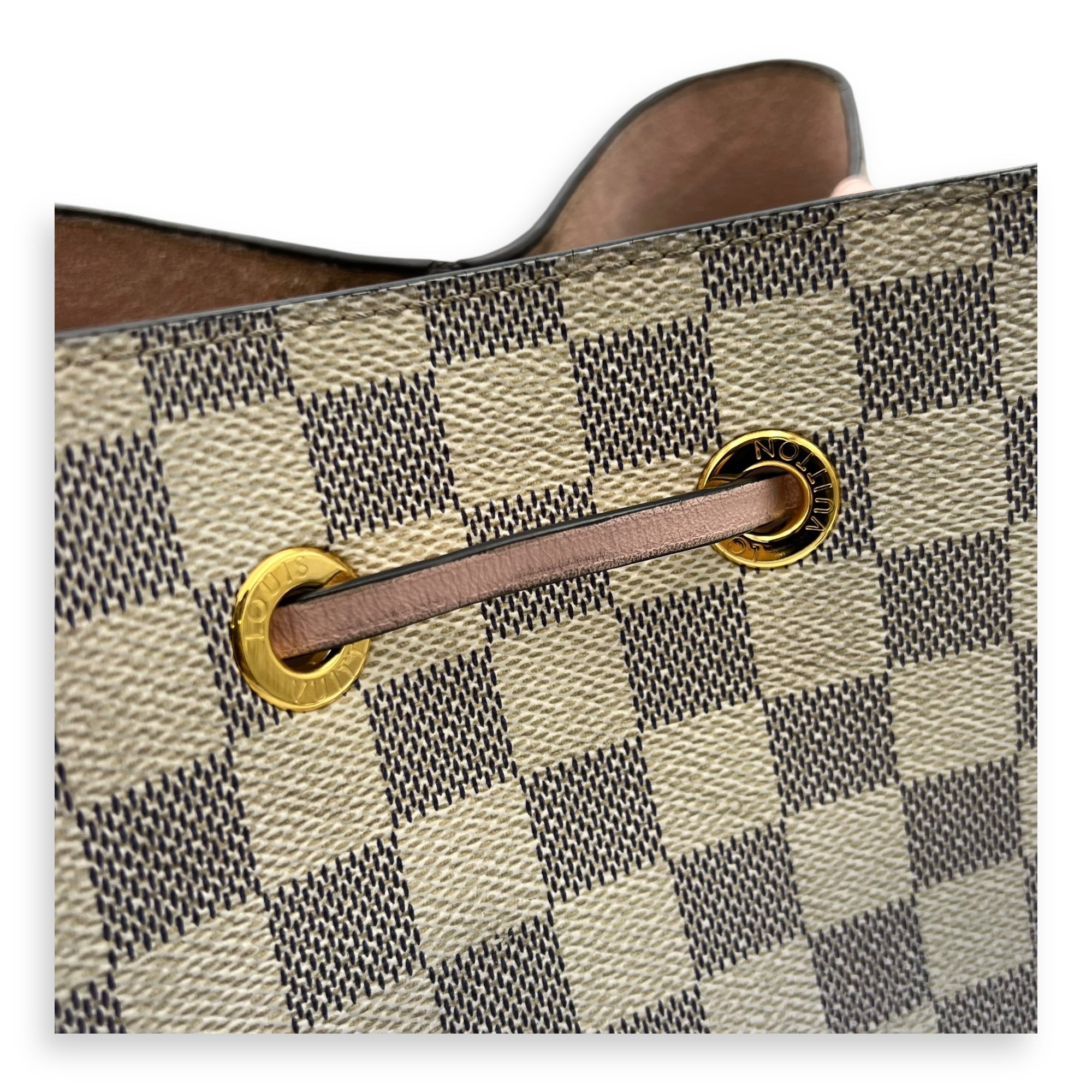 NeoNoe MM Azur Bucket Bag in Coated Canvas, Gold hardware - Image 9