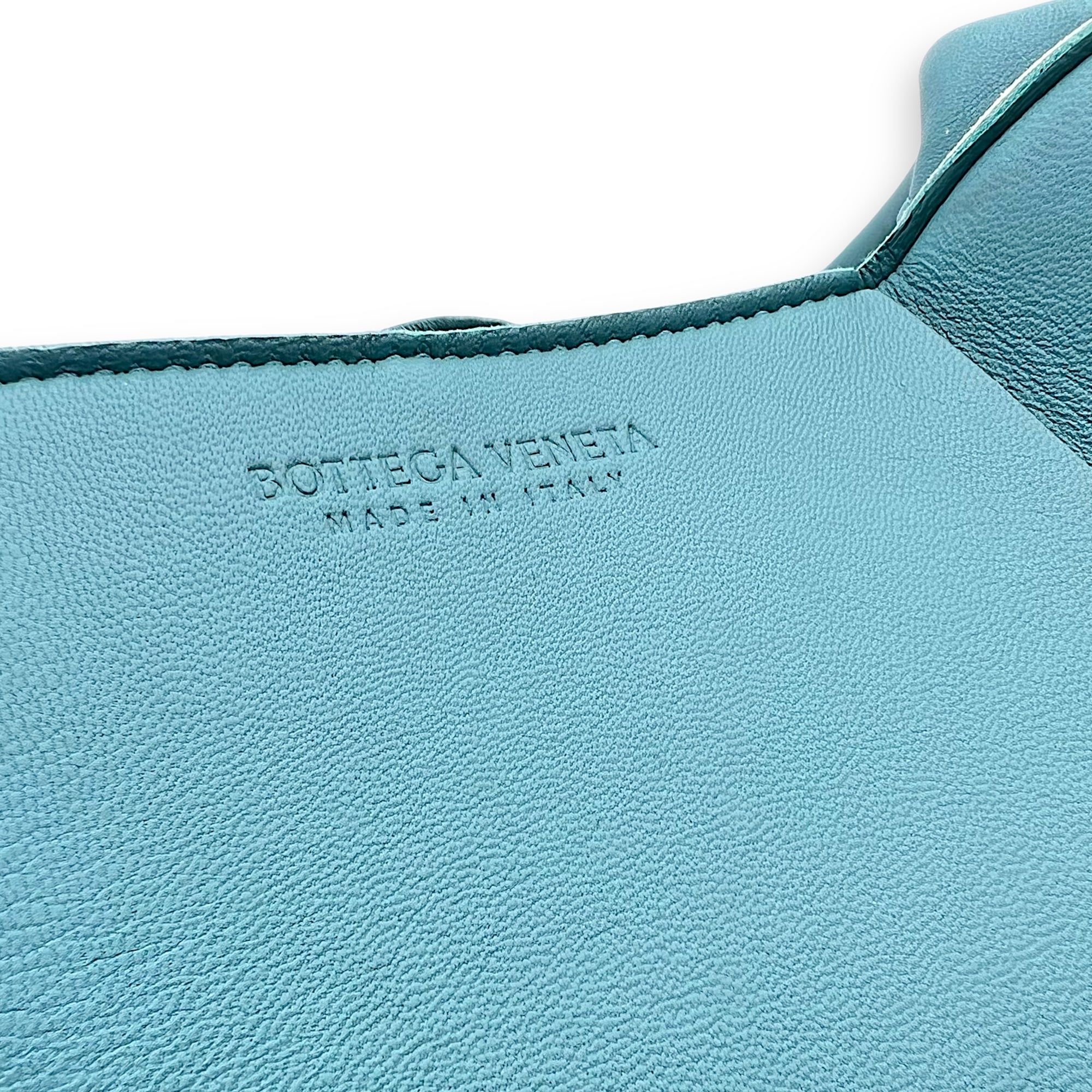 Arco Tote Bag Blue in Lambskin - Image 9