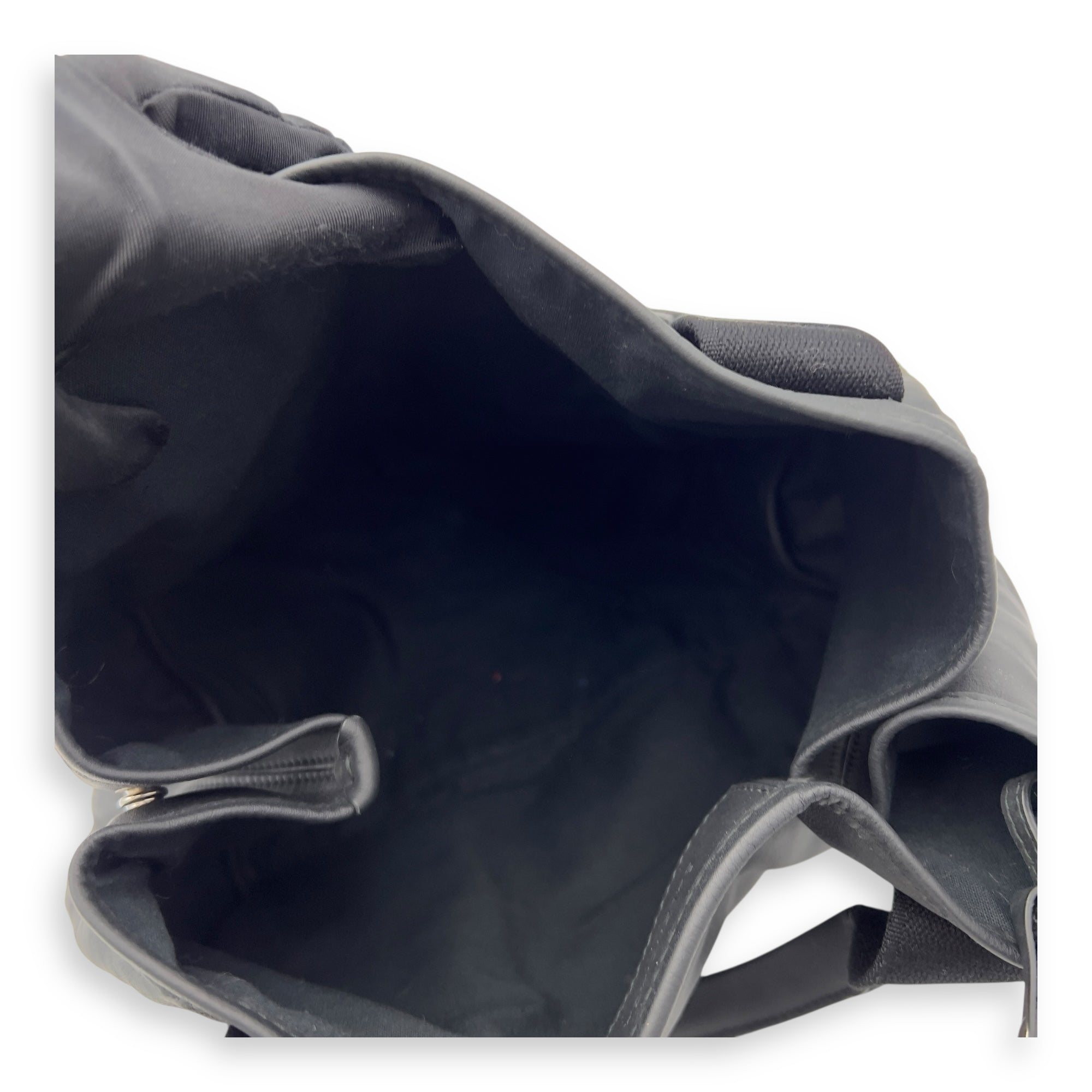 Cabas Tote Bag Black in Calfskin, Silver hardware - Image 10