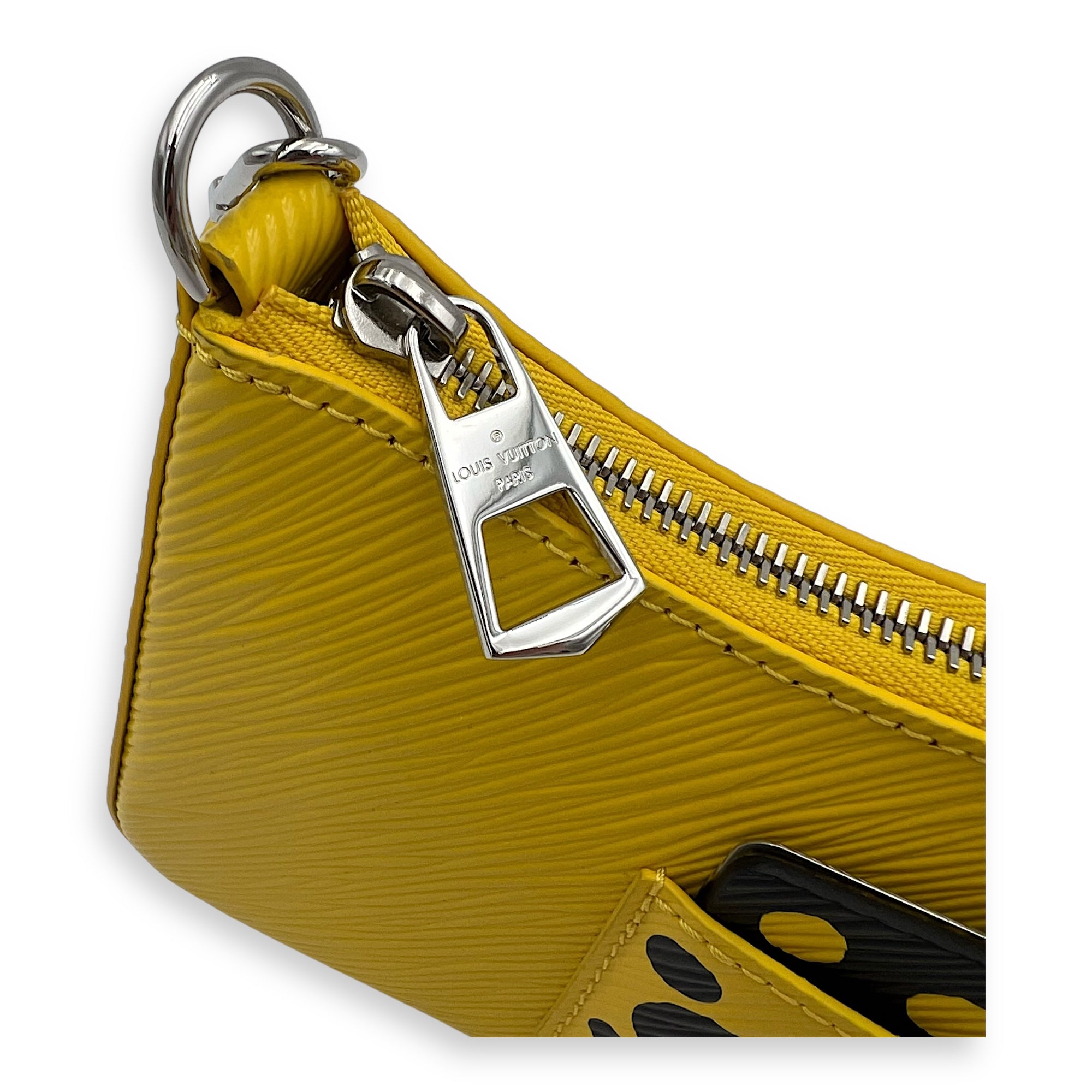 Marellini x Yayoi Kusama Shoulder Bag in Epi Leather, Silver hardware - Image 8