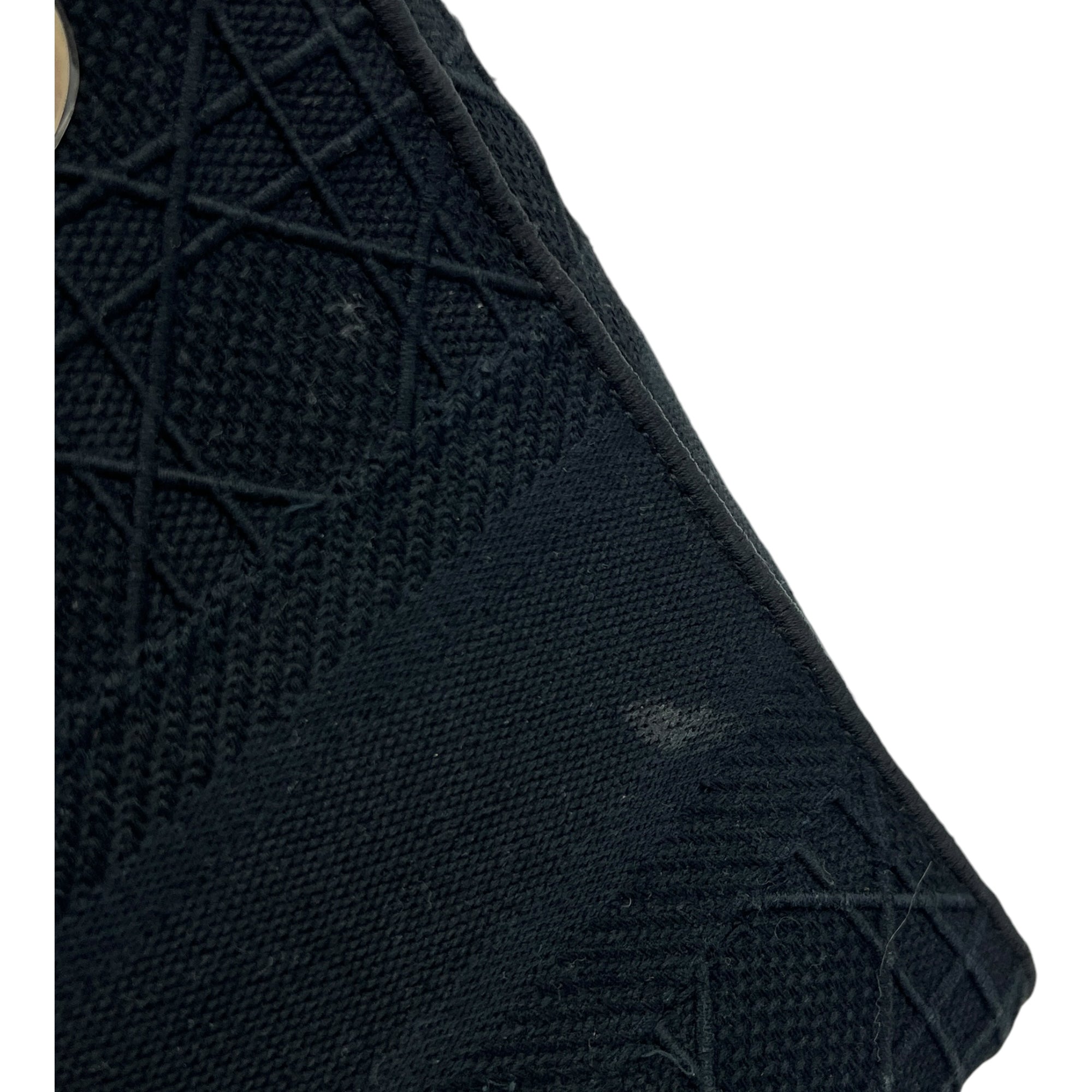 Lady D-Lite Medium Black Top Handle Bag in Canvas, Gold hardware - Image 11