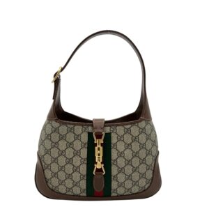 Jackie 1961 Top Handle Bag Beige in Coated Canvas, Gold hardware