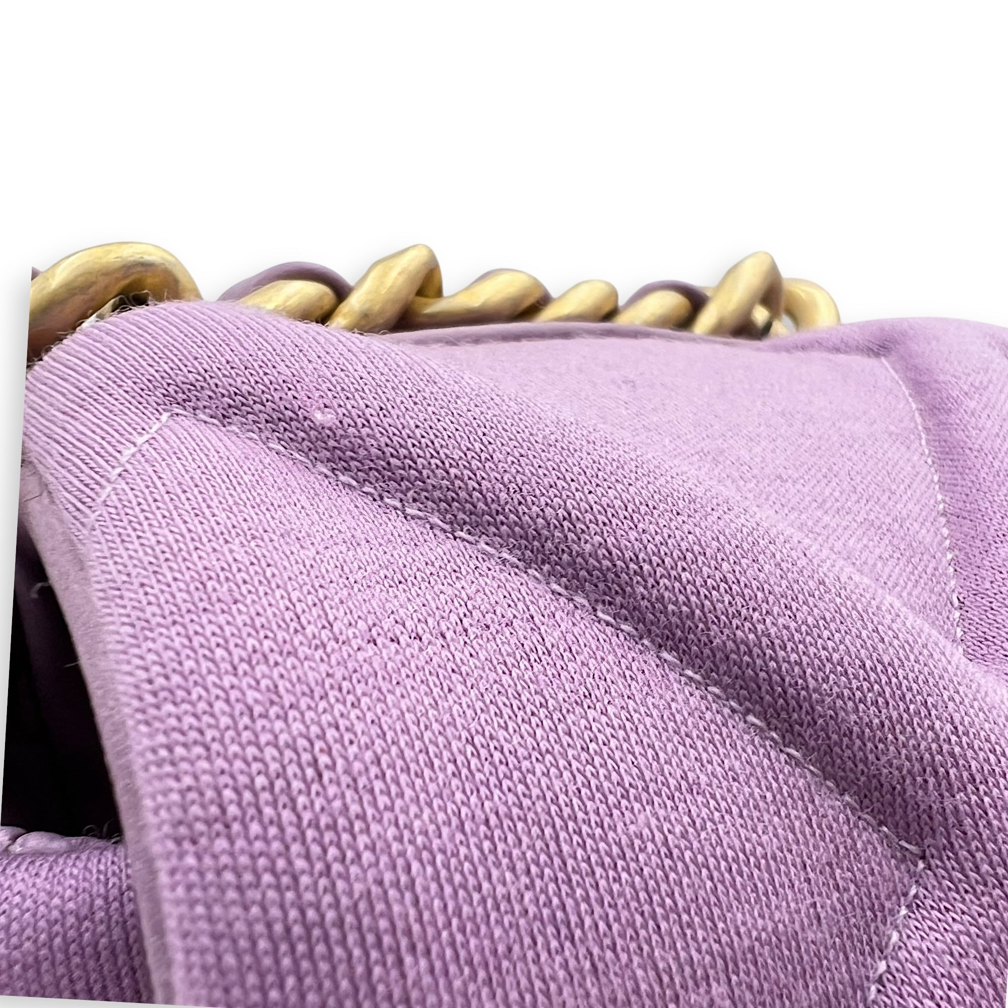 C19 Maxi Purple Crossbody Bag in Fabric, Mixed hardware - Image 11