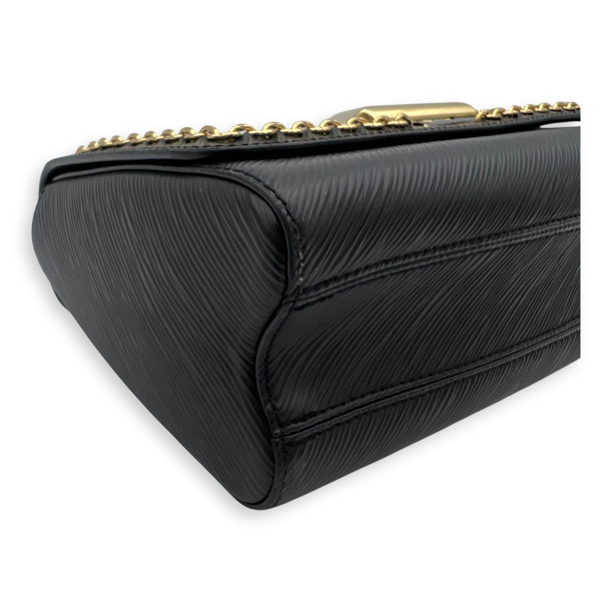 Twist Crossbody Bag MM Black in Epi Leather, Gold hardware - Image 9