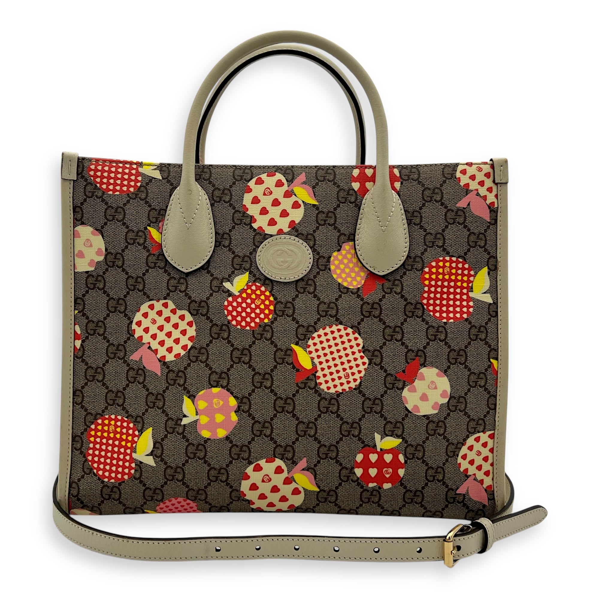 GG Supreme Tote Bag Brown in Coated Canvas, Gold hardware - Image 14