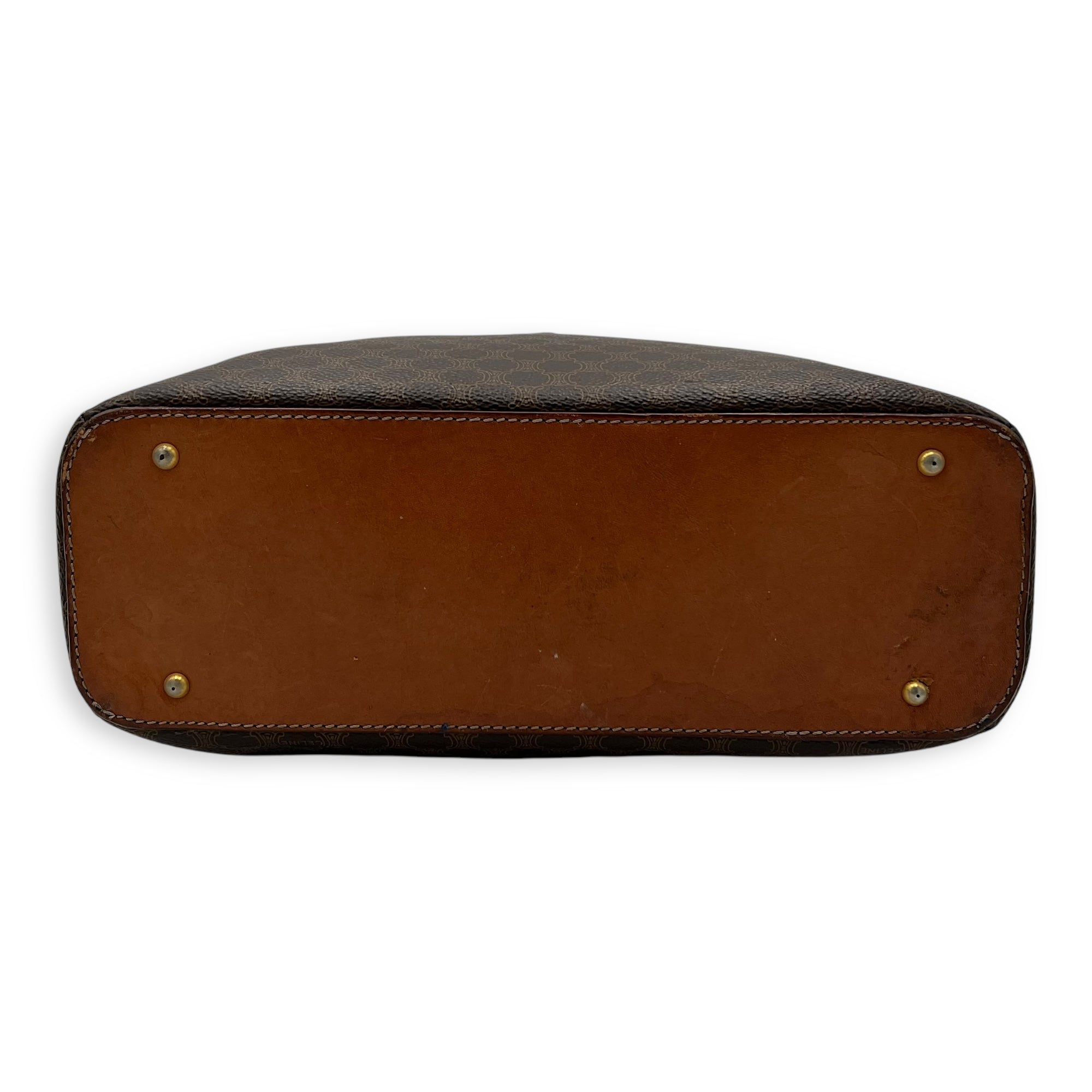 Macadam Top Handle Bag Brown in Coated Canvas, Gold hardware - Image 6