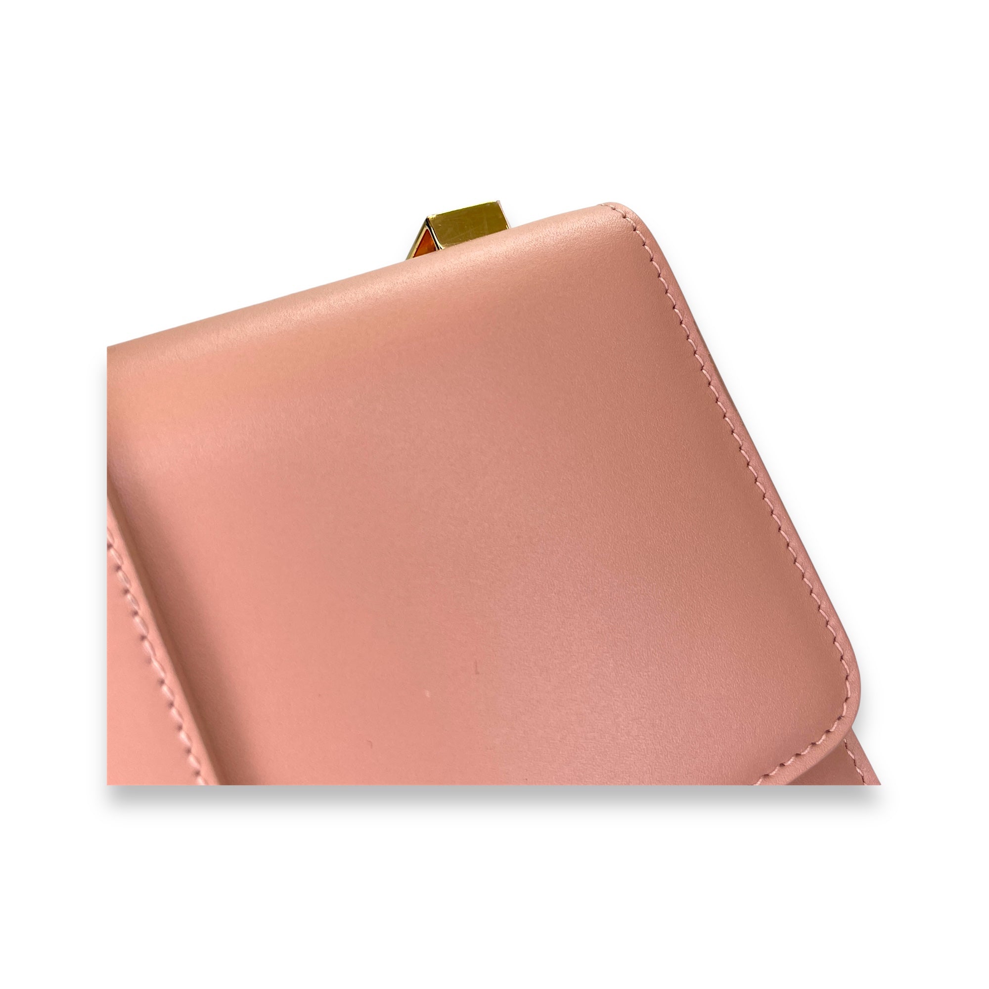 30 Montaigne Medium Pink Crossbody Bag in Calfskin, Gold hardware - Image 10