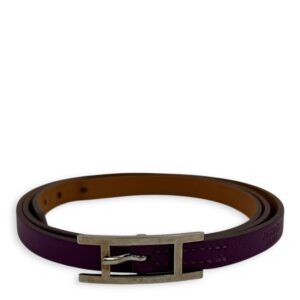 Behapi Double tour Purple in Calfskin, Palladium hardware