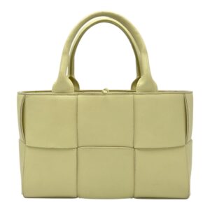 Arco Yellow Tote Bag in Lambskin