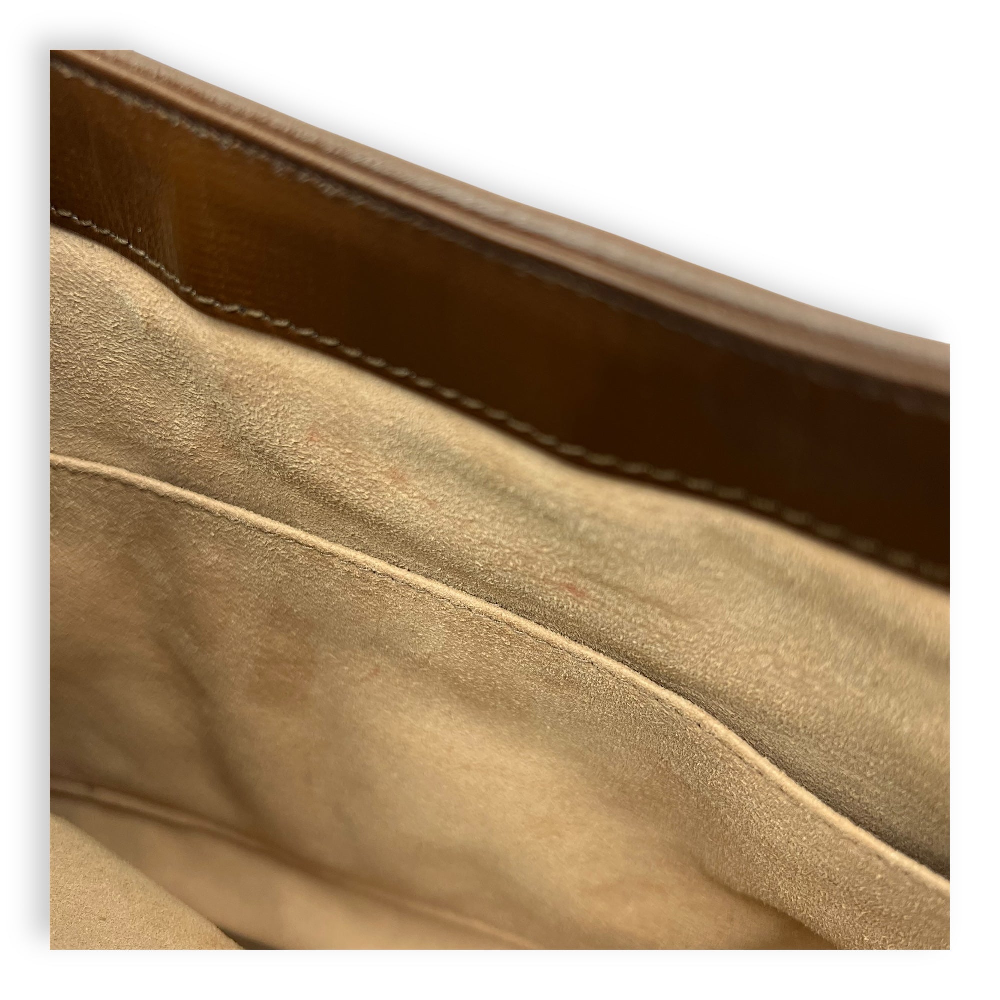 Jackie 1961 Shoulder Bag Brown in Coated Canvas, Gold hardware - Image 8