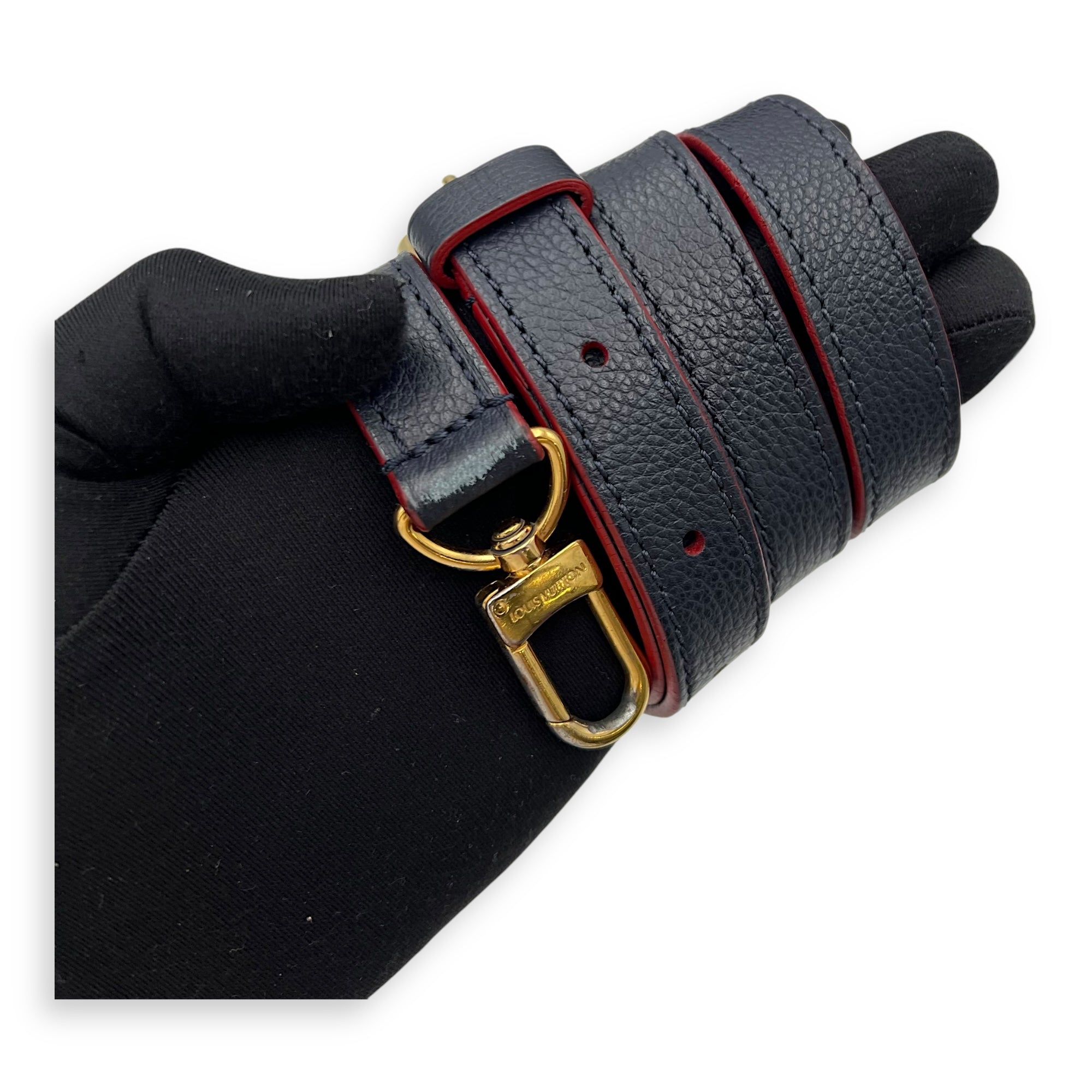 Speedy Top Handle Bag Blue in Empreinte Leather, Gold hardware - Image 27