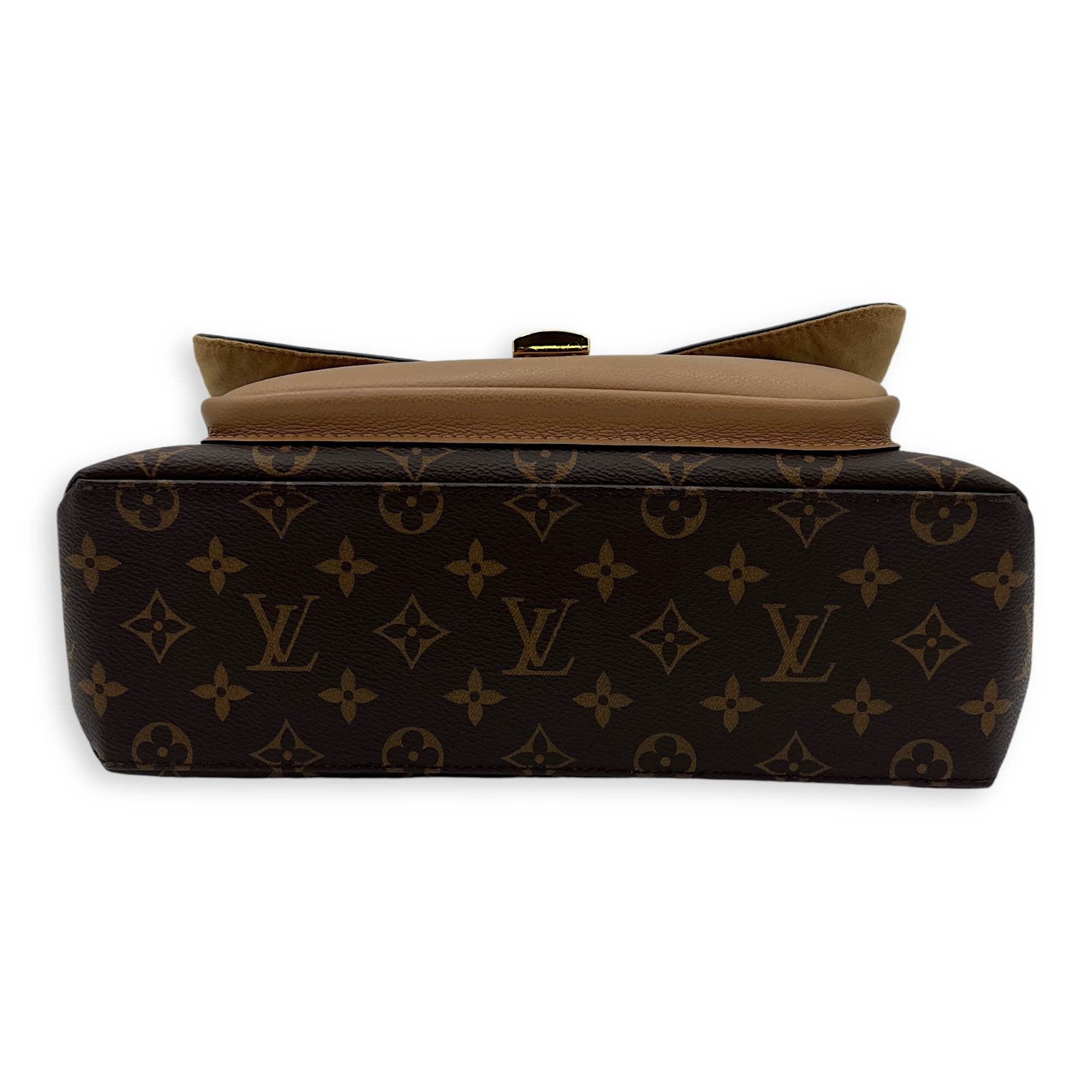 Marignan Top Handle Bag Brown in Monogram Coated Canvas, Gold hardware - Image 6