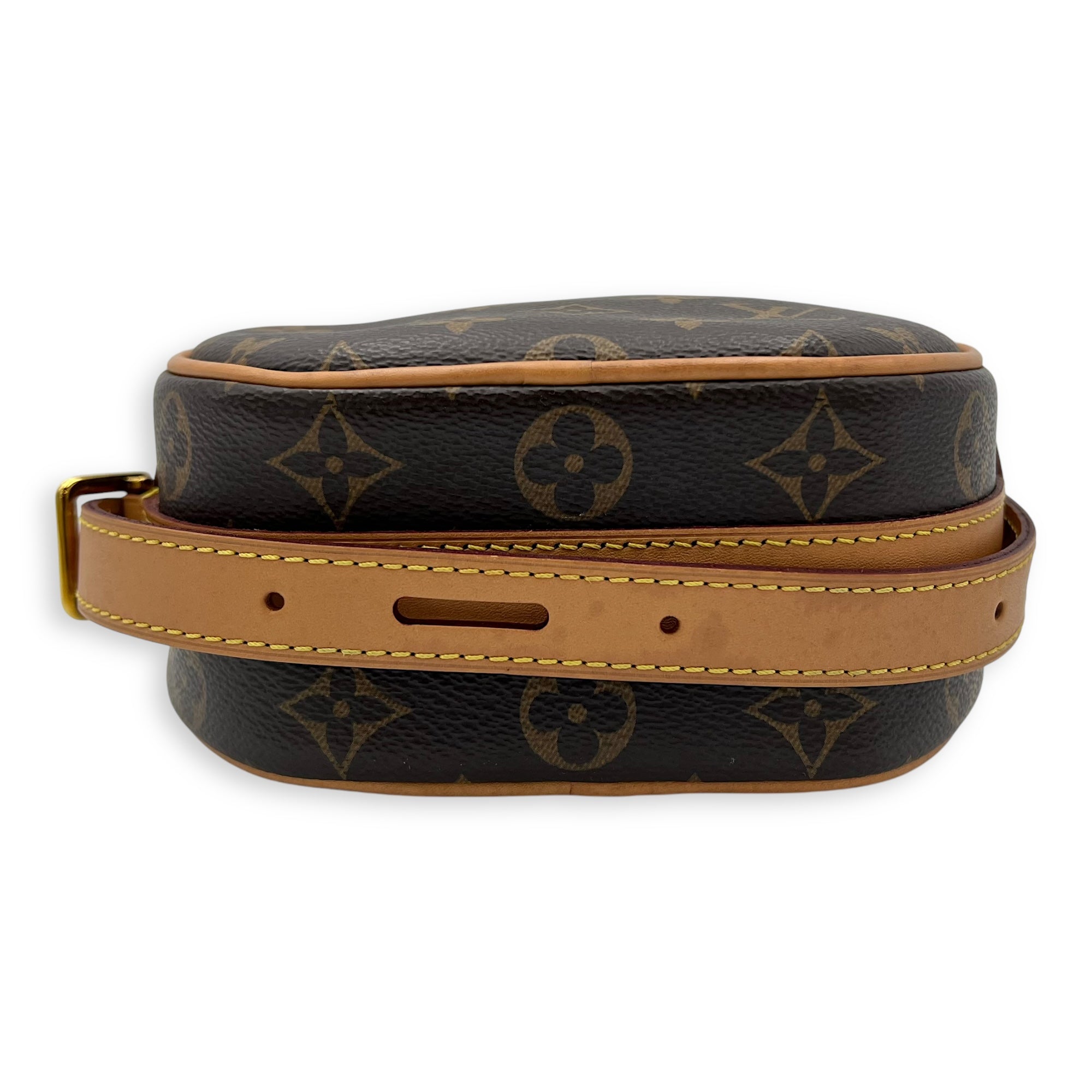 Boite a Chapeau PM Brown Crossbody Bag in Monogram Coated Canvas, Gold hardware - Image 6