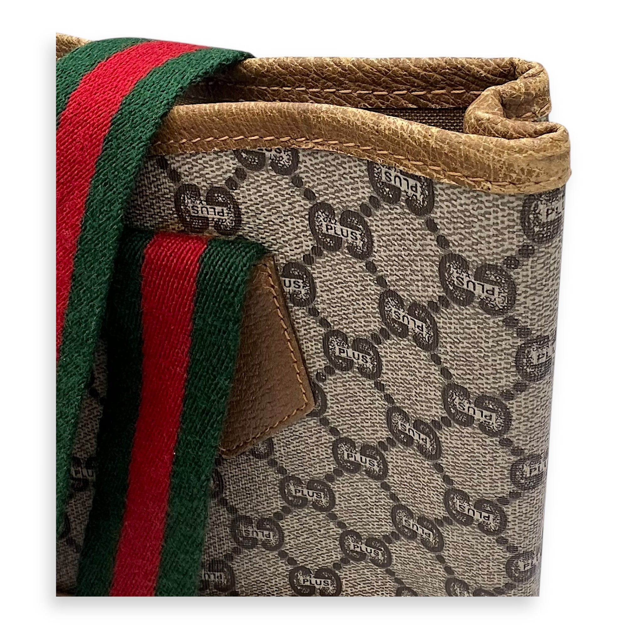 GG Tote Bag Grey in Coated Canvas, Gold hardware - Image 12