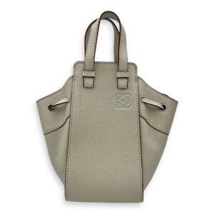 Hammock Crossbody Bag Mini White in Calfskin, Gold hardware