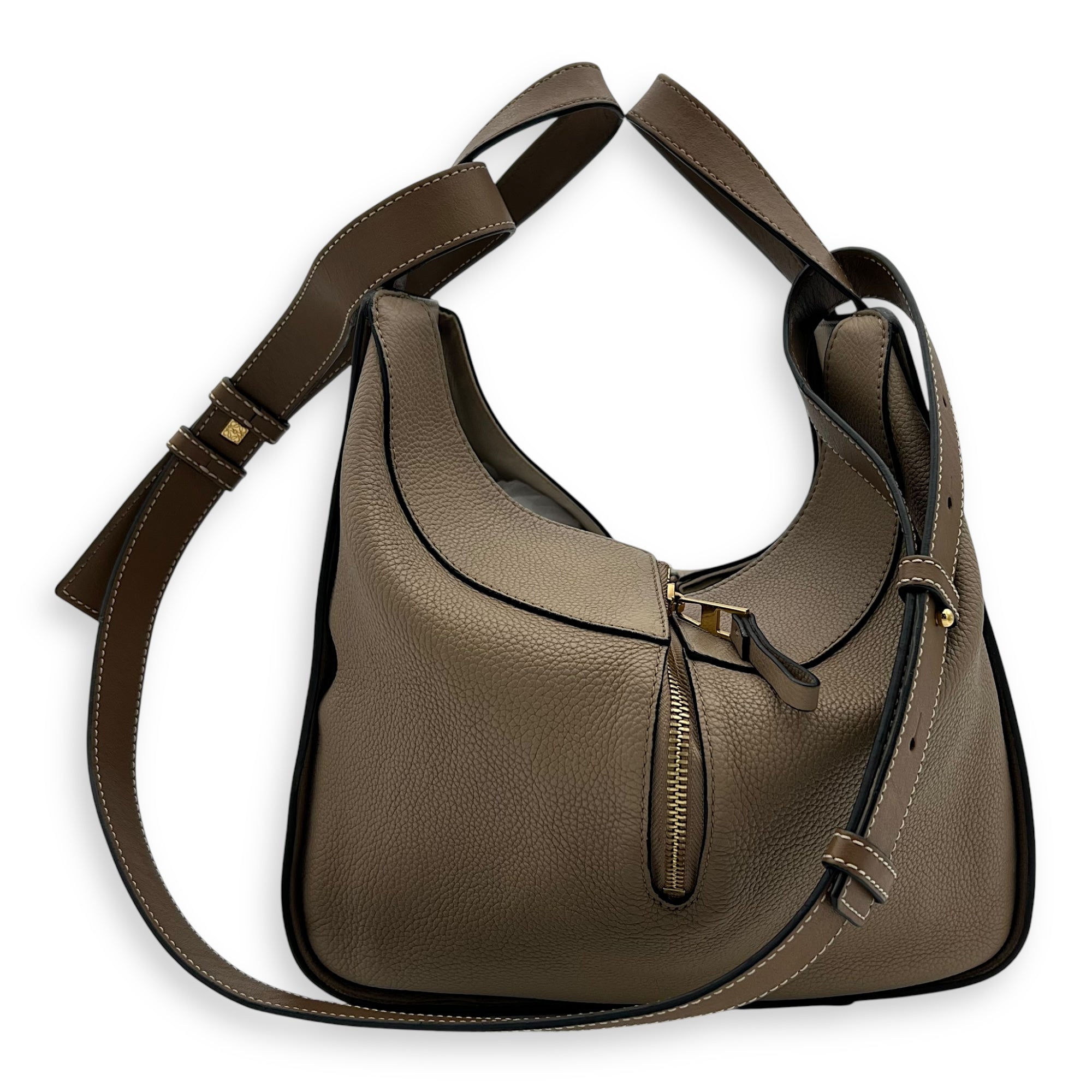 Hammock Small Beige Top Handle Bag in Calfskin, Gold hardware - Image 4