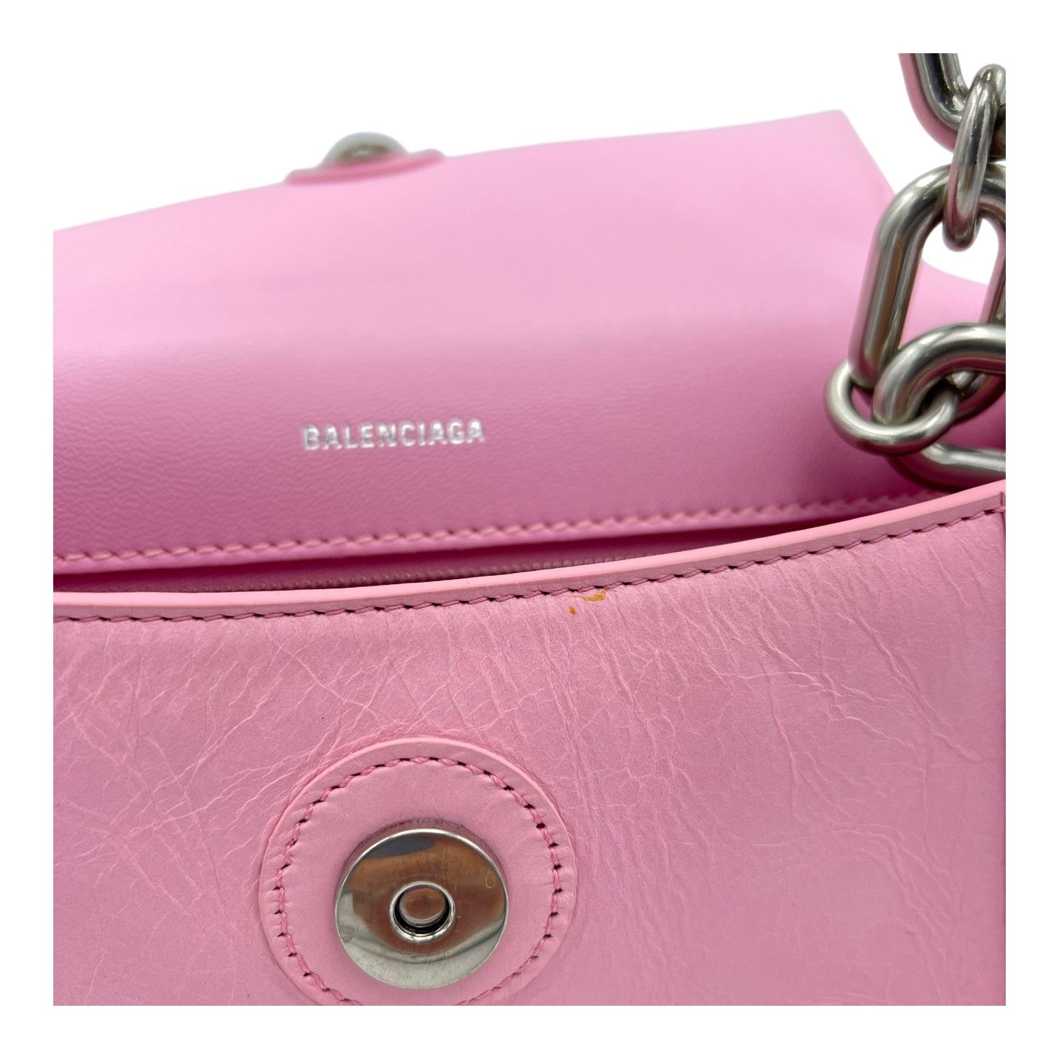 Downtown Shoulder Bag Pink in Calfskin, Silver hardware - Image 11