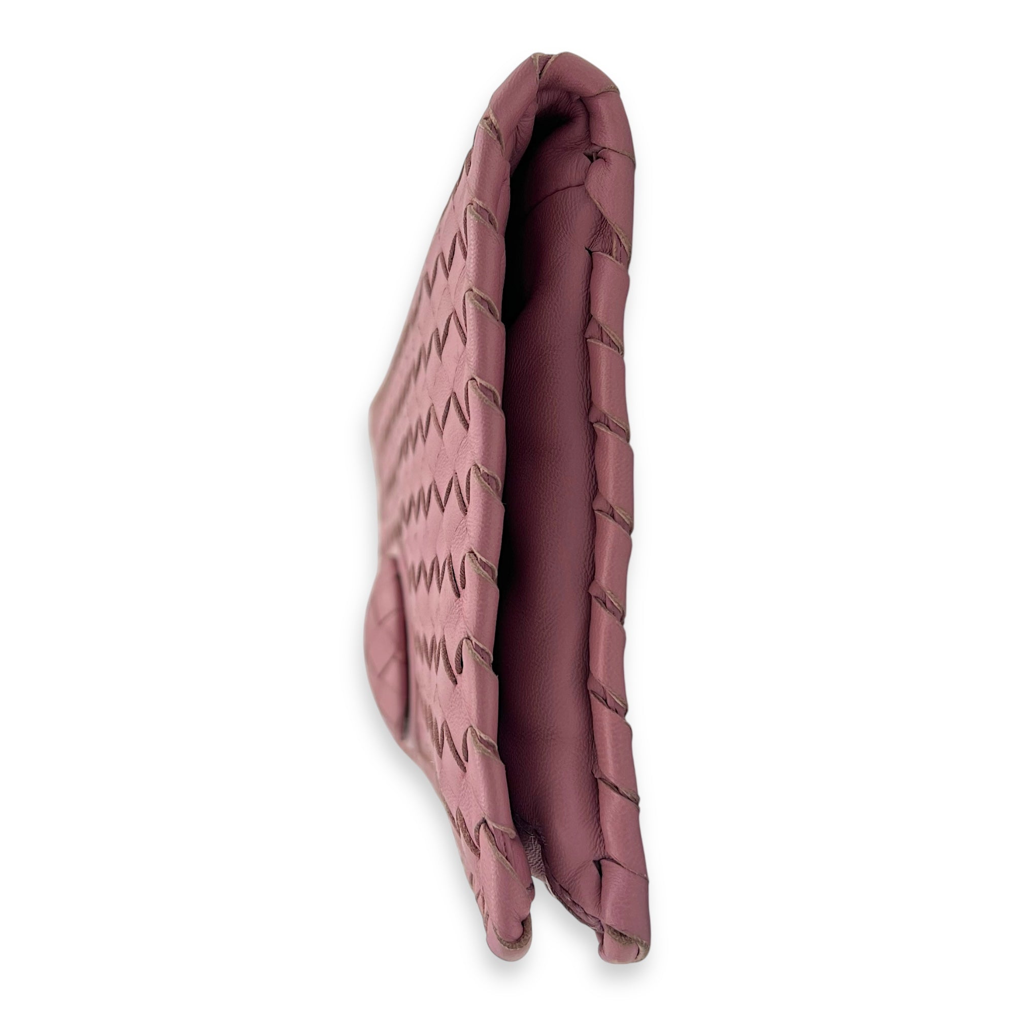 Intrecciato Clutch Pink in Lambskin - Image 5